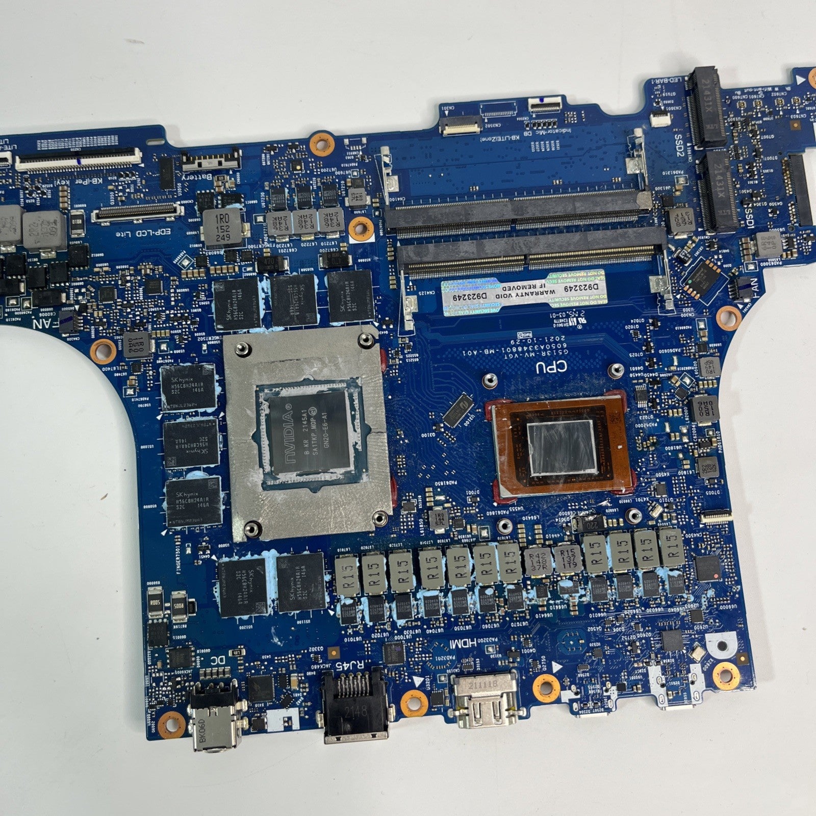 Genuine Asus ROG Strix G15 G513R Motherboard Ryzen 7 6800H Rtx 3070TI.Faulty