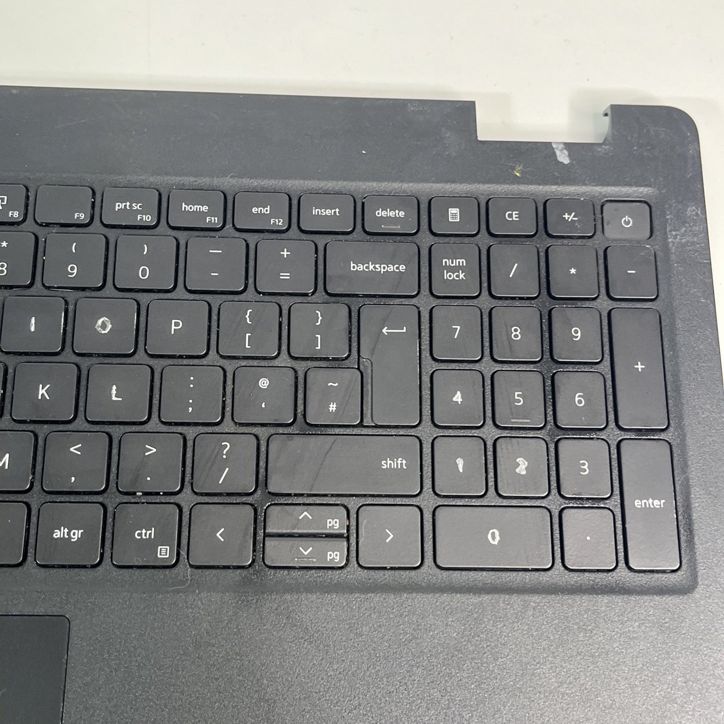 Genuine Black Dell Latitude 3520 Palmrest , Touchpad & Speakers. Bit Cracked