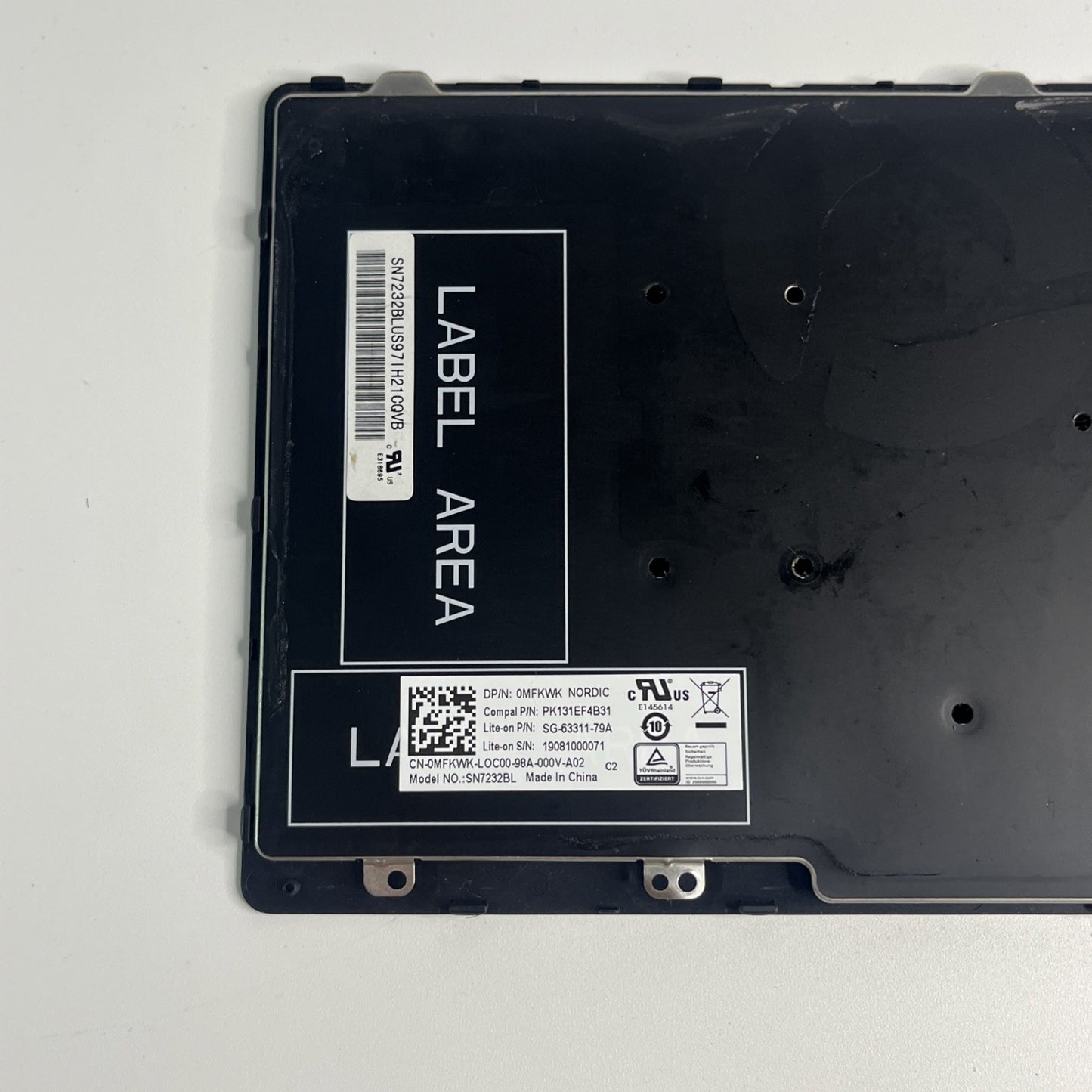 Genuine Dell Latitude | 5590 UK ENG Backlit Keyboard - OMFKWK Missing Mouse Key