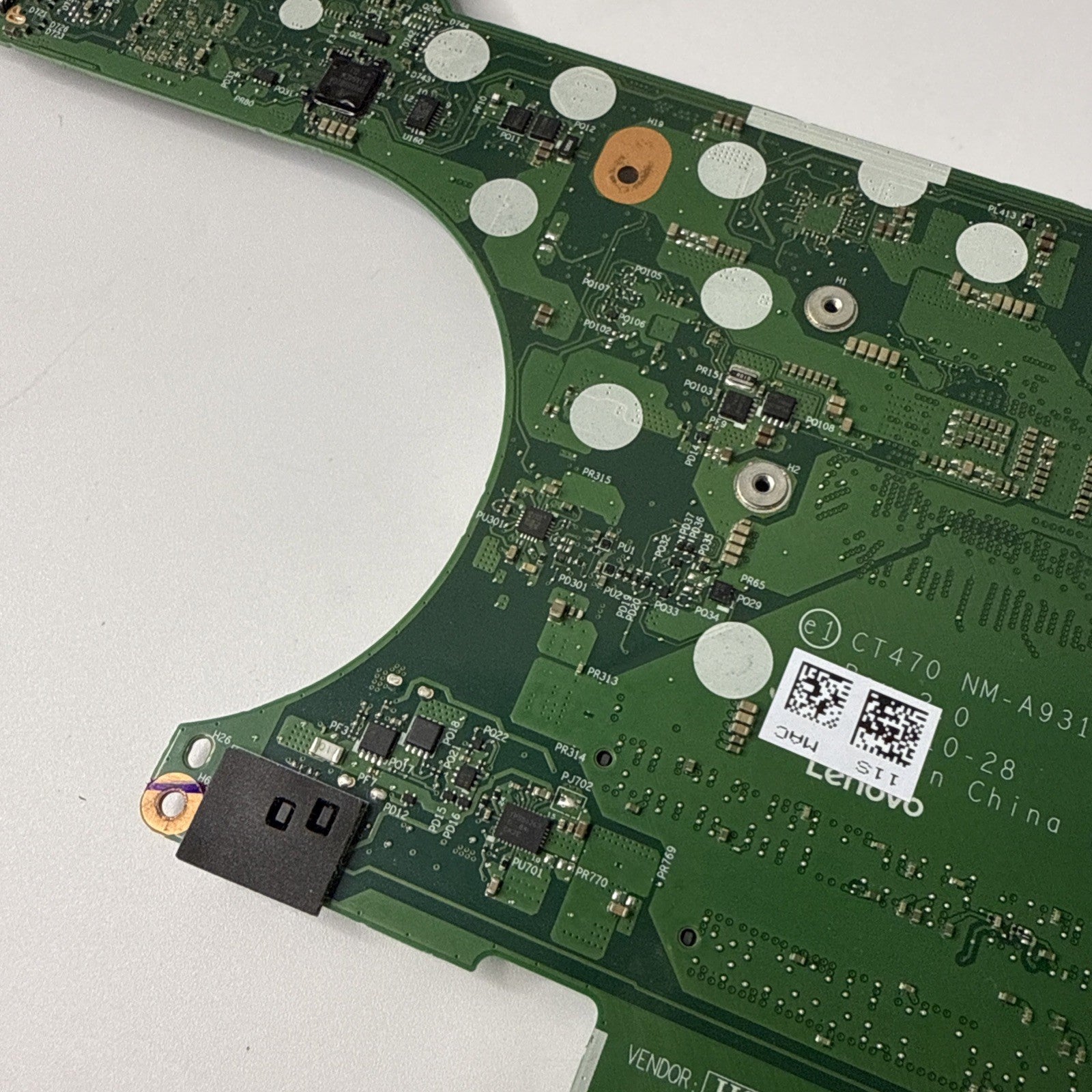 Lenovo Thinkpad T470 Motherboard i5 8th Gen (Powers On, No Display)