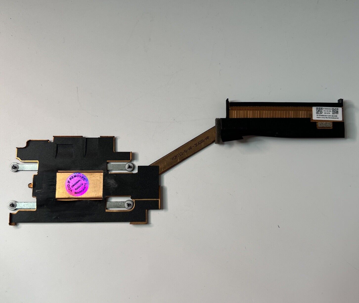 Lenovo Ideapad 5 Chrome 16IAU7 CPU Heatsink Genuine AT2RS0040L0