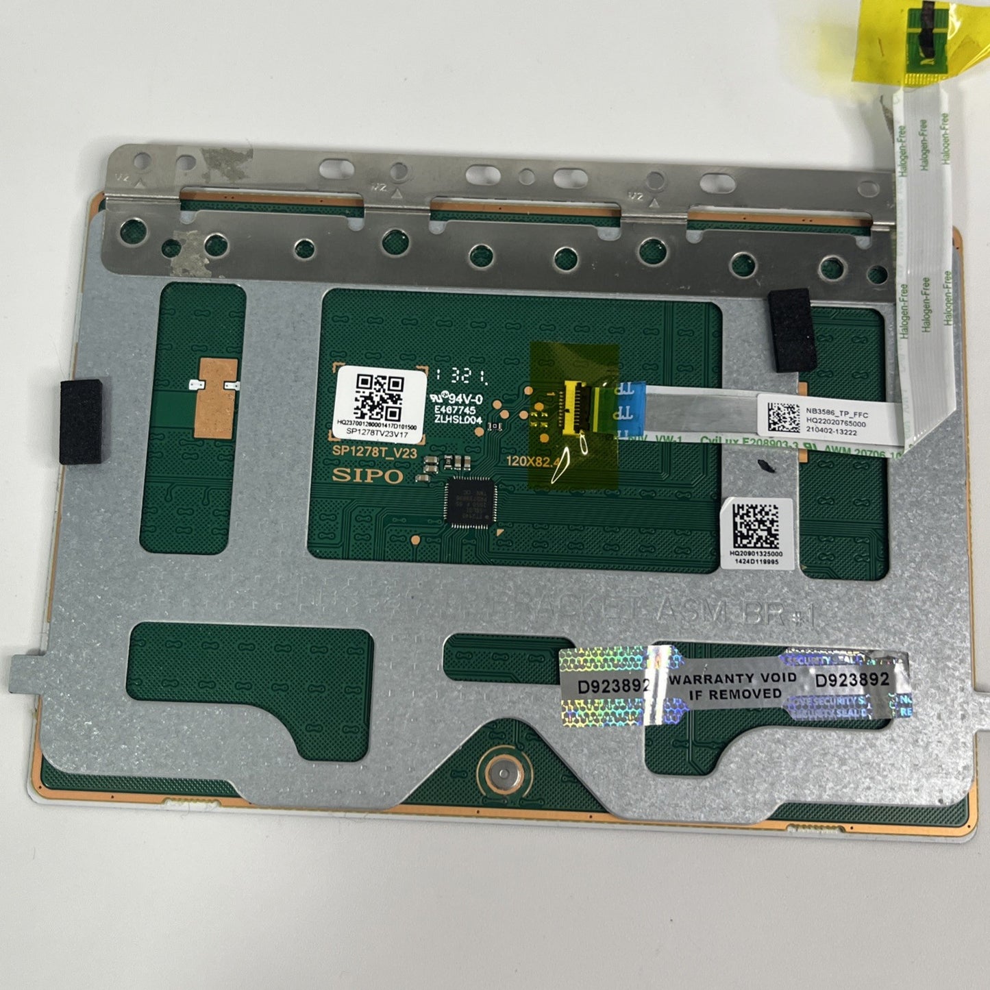 Genuine silver Samsung Galaxy NP750XDA Touchpad, Cable & Screws HQ23700126000