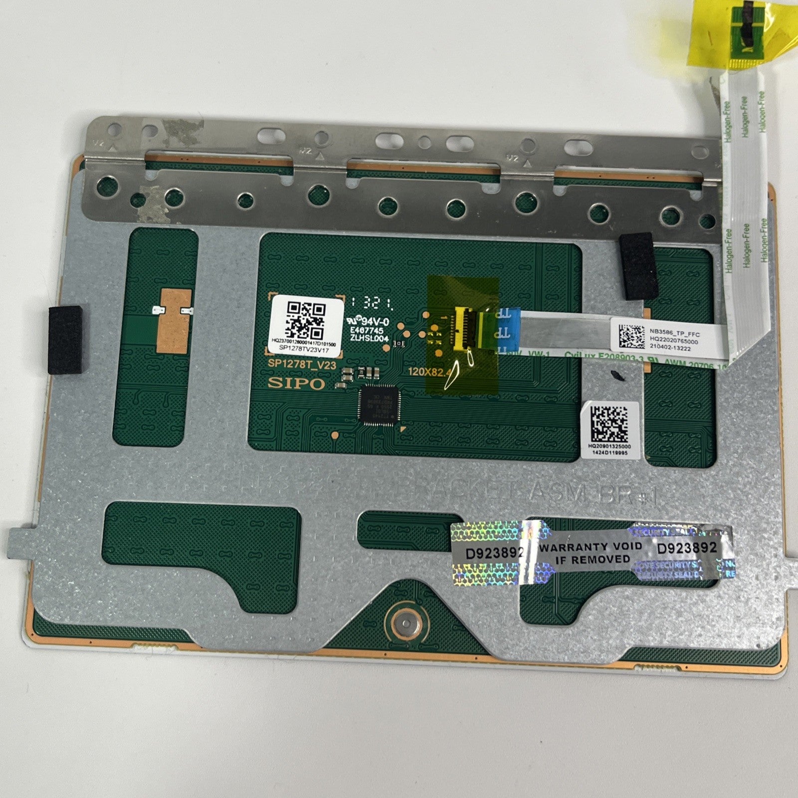 Genuine silver Samsung Galaxy NP750XDA Touchpad, Cable & Screws HQ23700126000