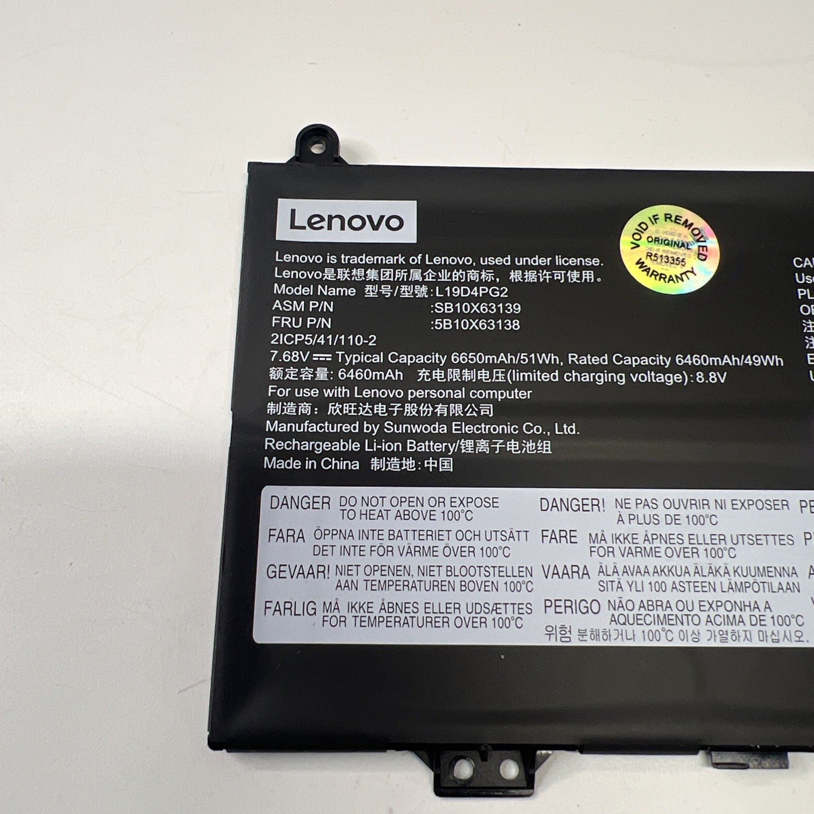 Genuine Lenovo IdeaPad FLEX 5 CB 13ITL6, FLEX 5 CB-13IML05 Laptop Battery 