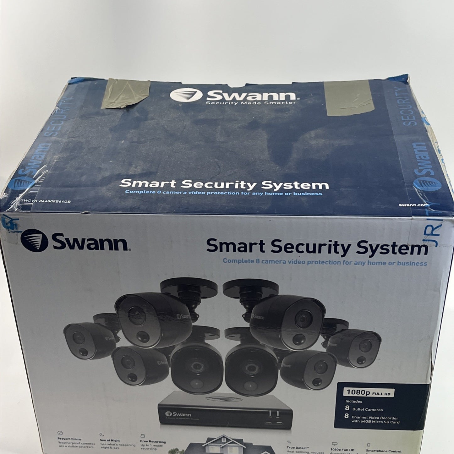 Swann 8 Channel DVR Recorder Cameras Kit-SWDVK-844808B64GB