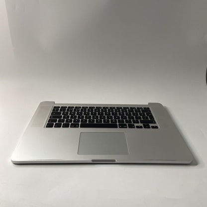 MacBook Pro 15" A1398 2014 Palmrest Top Case Cover UK Keyboard Silver + Battery