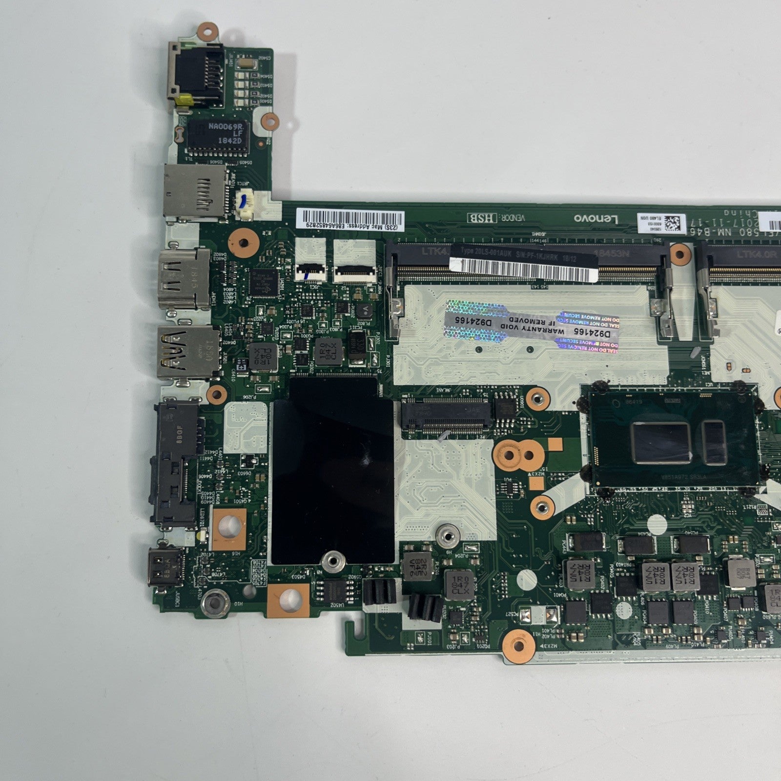 Genuine Lenovo ThinkPad L480 Motherboard I5-8250U NM-B461