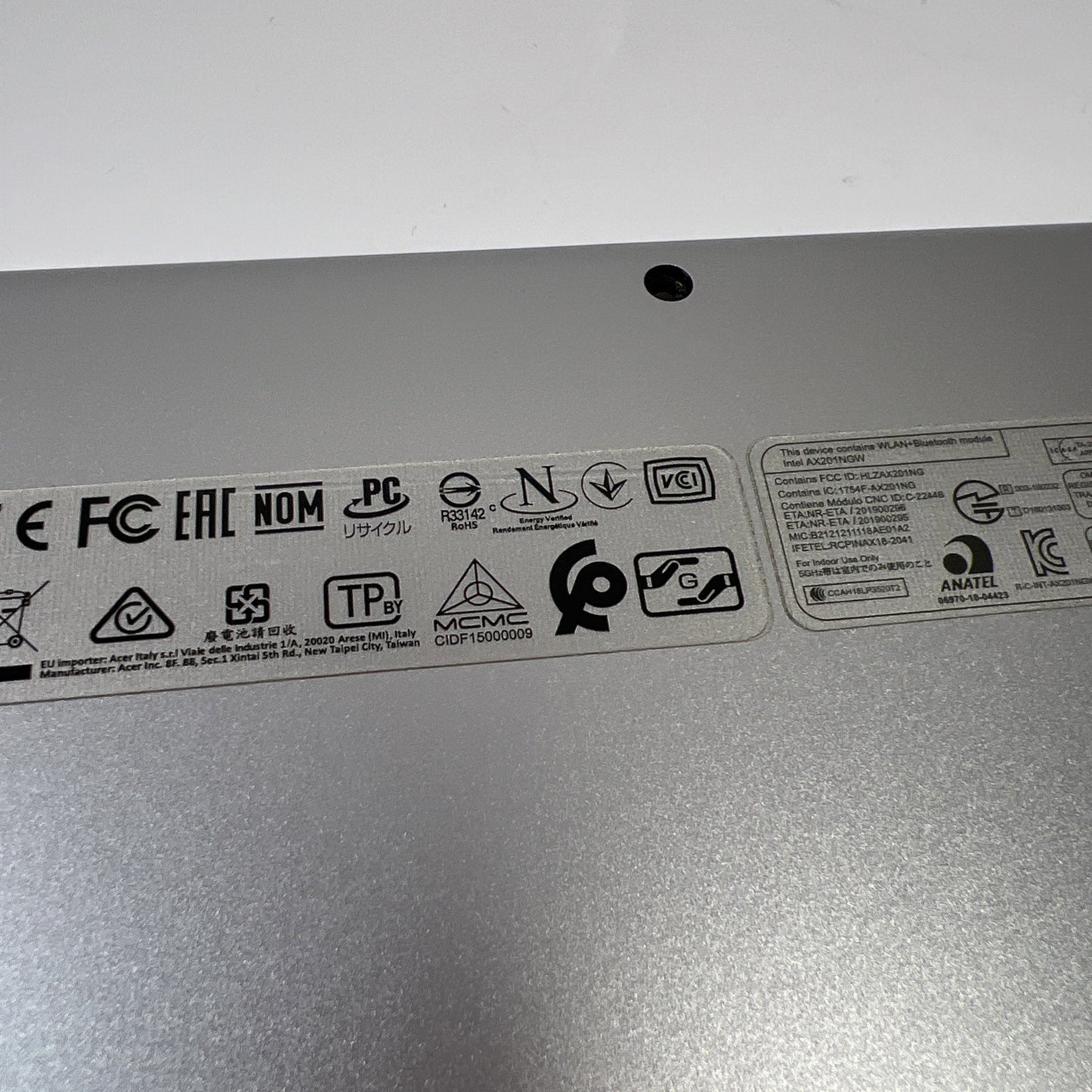 Acer Swift SF114-33 SF114-34 Silver Base Bottom Cover NC210110ZQ 60.HYSN8.001