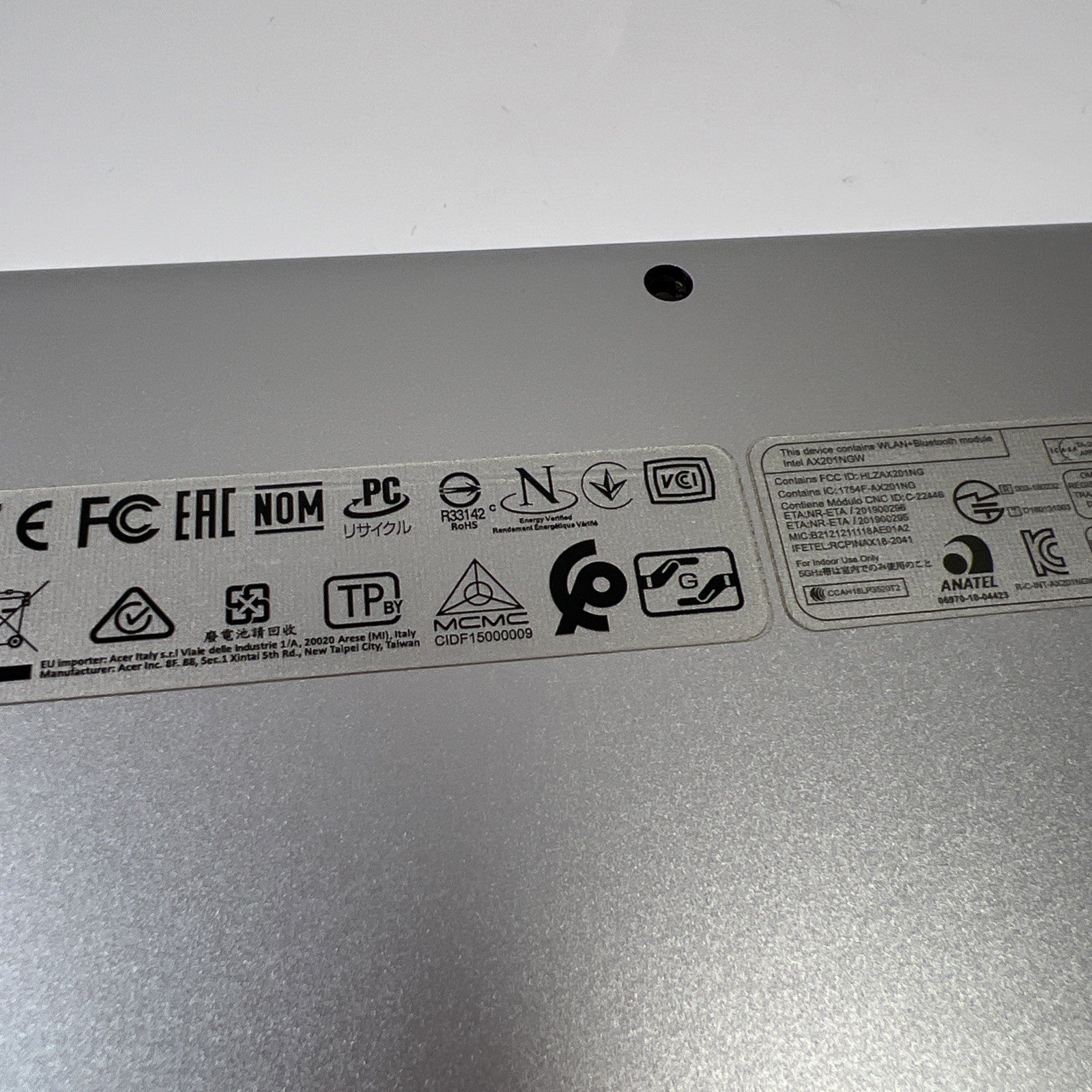 Acer Swift SF114-33 SF114-34 Silver Base Bottom Cover NC210110ZQ 60.HYSN8.001