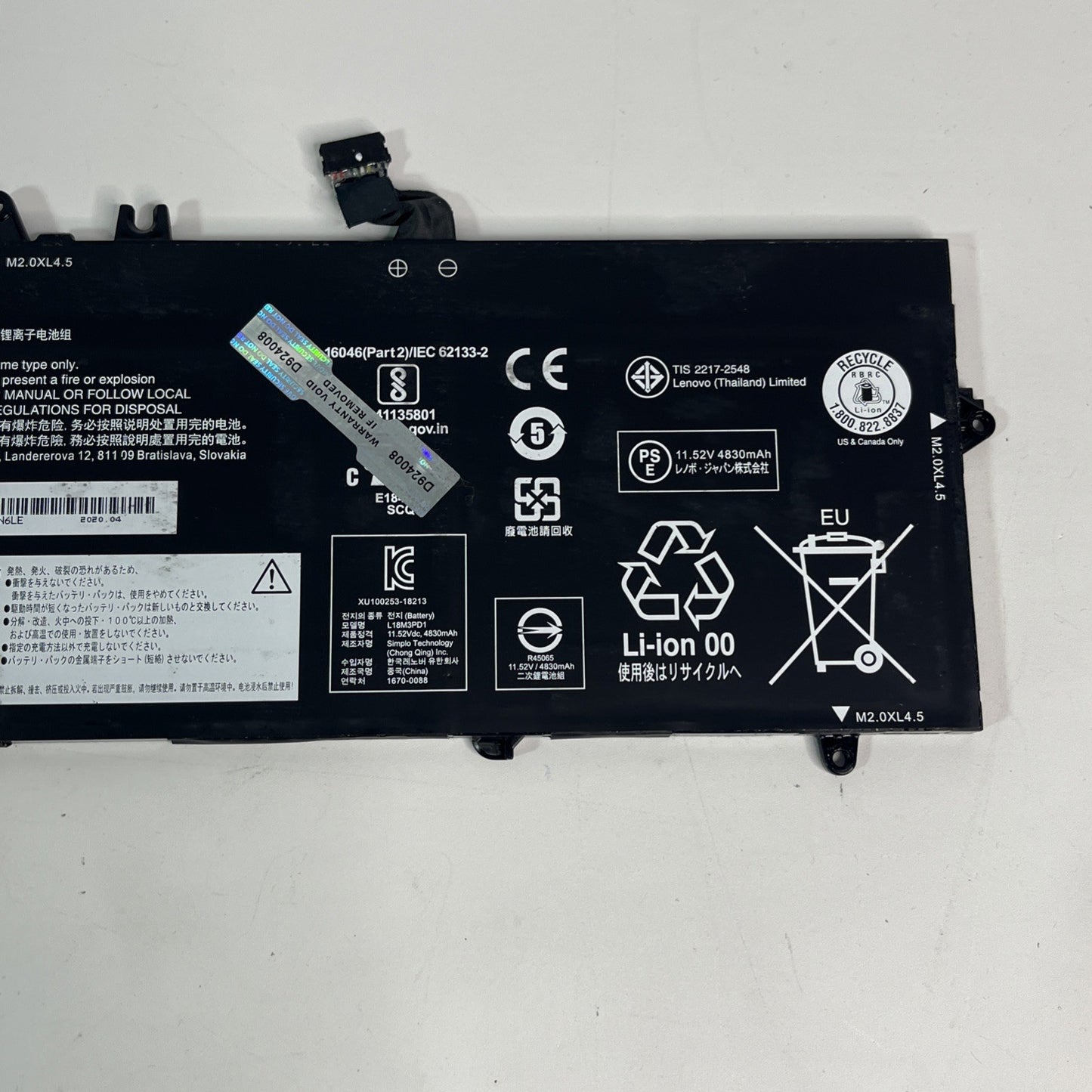 Genuine L18M3Pd1 Battery for Lenovo T14s Good Health
