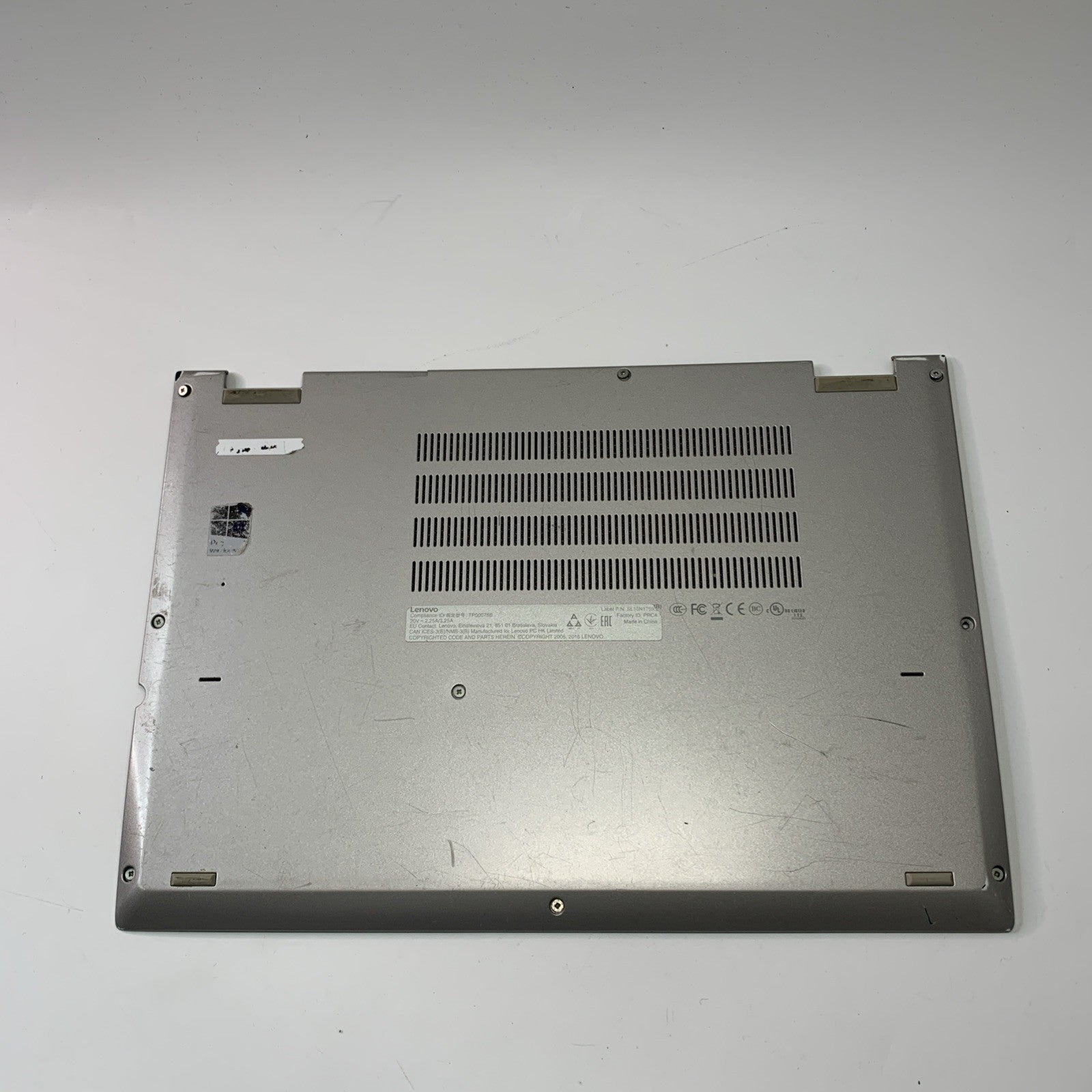 Lenovo Thinkpad Yoga 370 Base Bottom Chassis Case Cover Silver