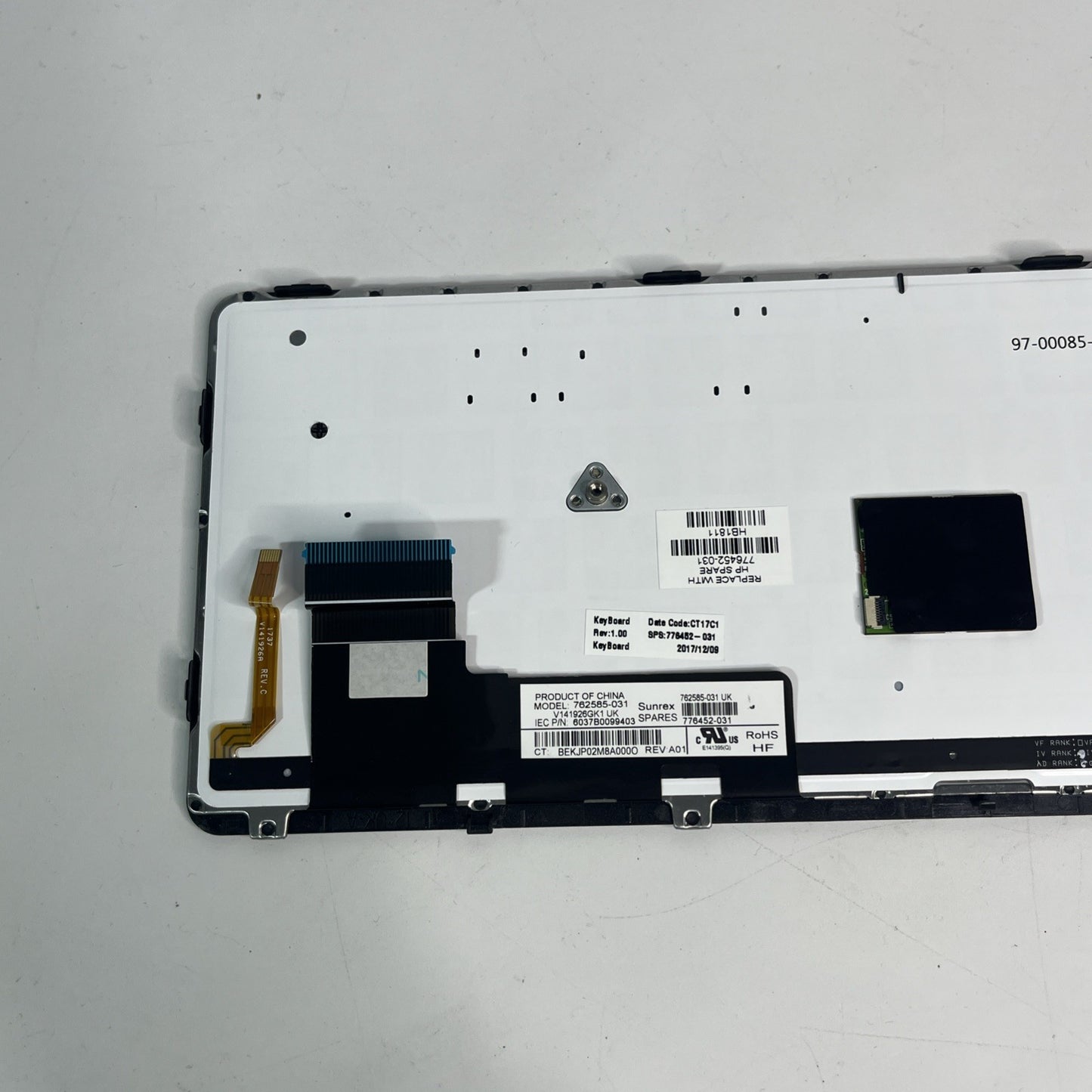 Genuine Hp Elitebook | 820 UK ENG Backlit Keyboard 762585-031