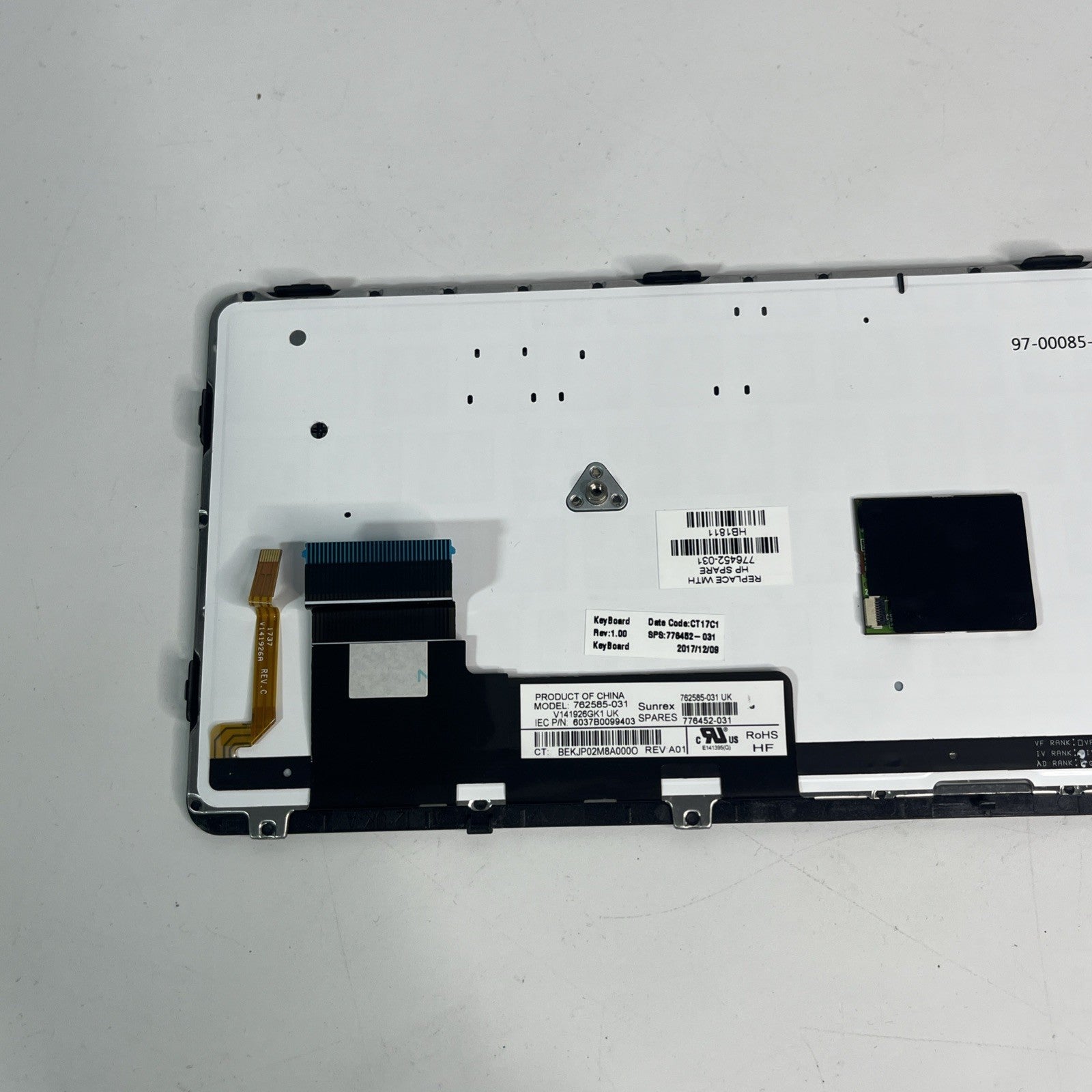 Genuine Hp Elitebook | 820 UK ENG Backlit Keyboard 762585-031
