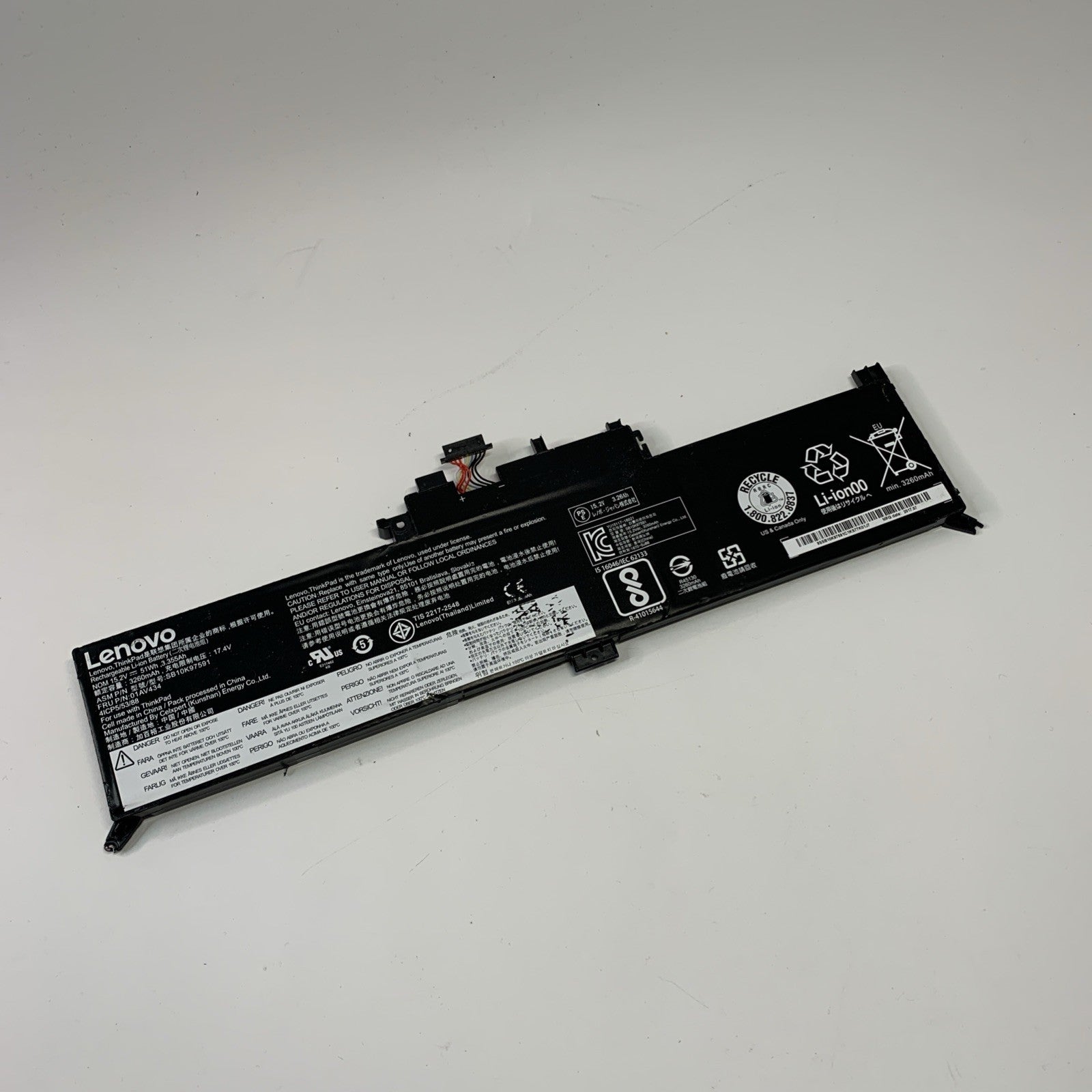 Genuine Lenovo ThinkPad Yoga 370 260 X380 01AV433 01AV434 Battery 85%+
