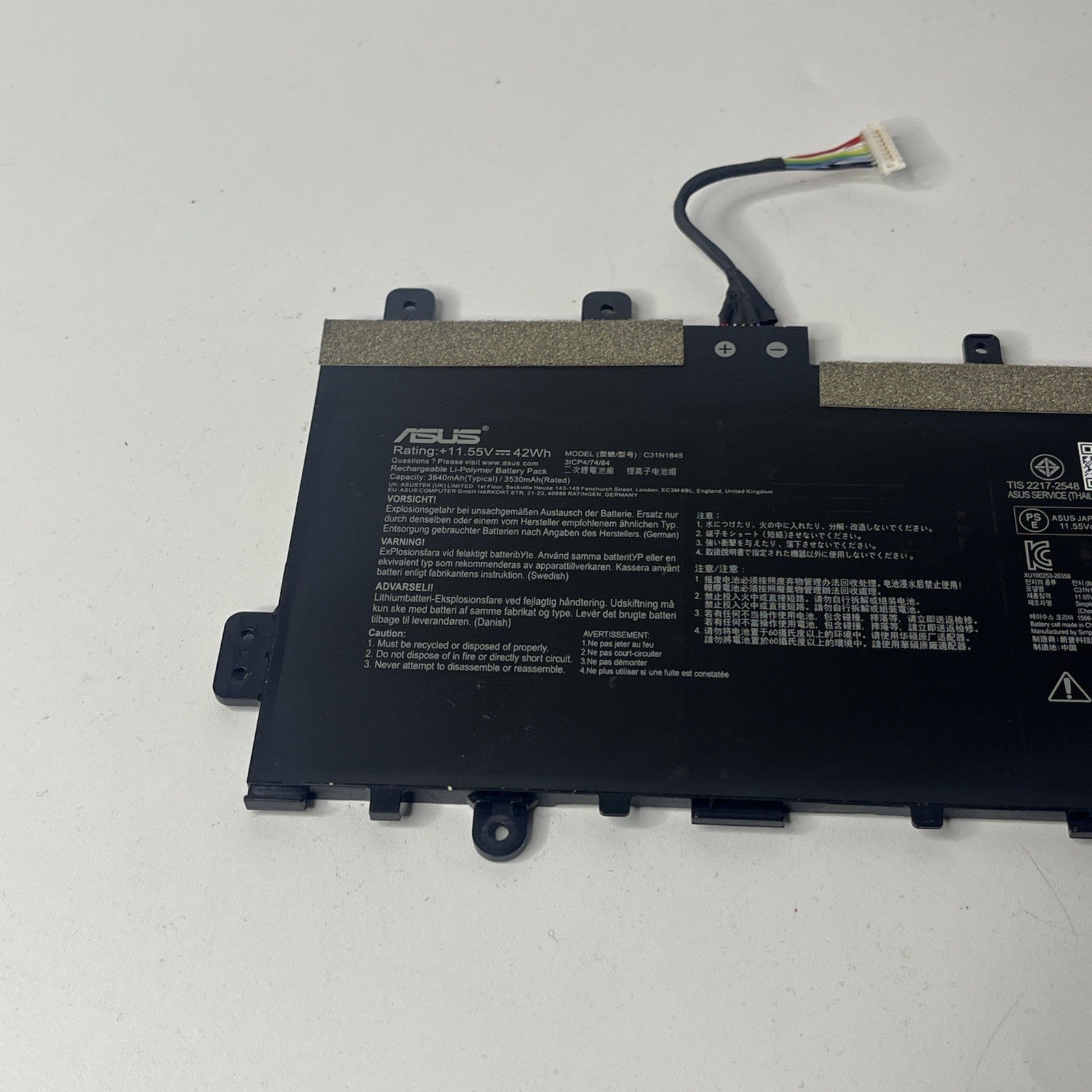 Genuine Asus Chromebook CX1400CMA Series C31N1845 Laptop Battery 3640mAh |