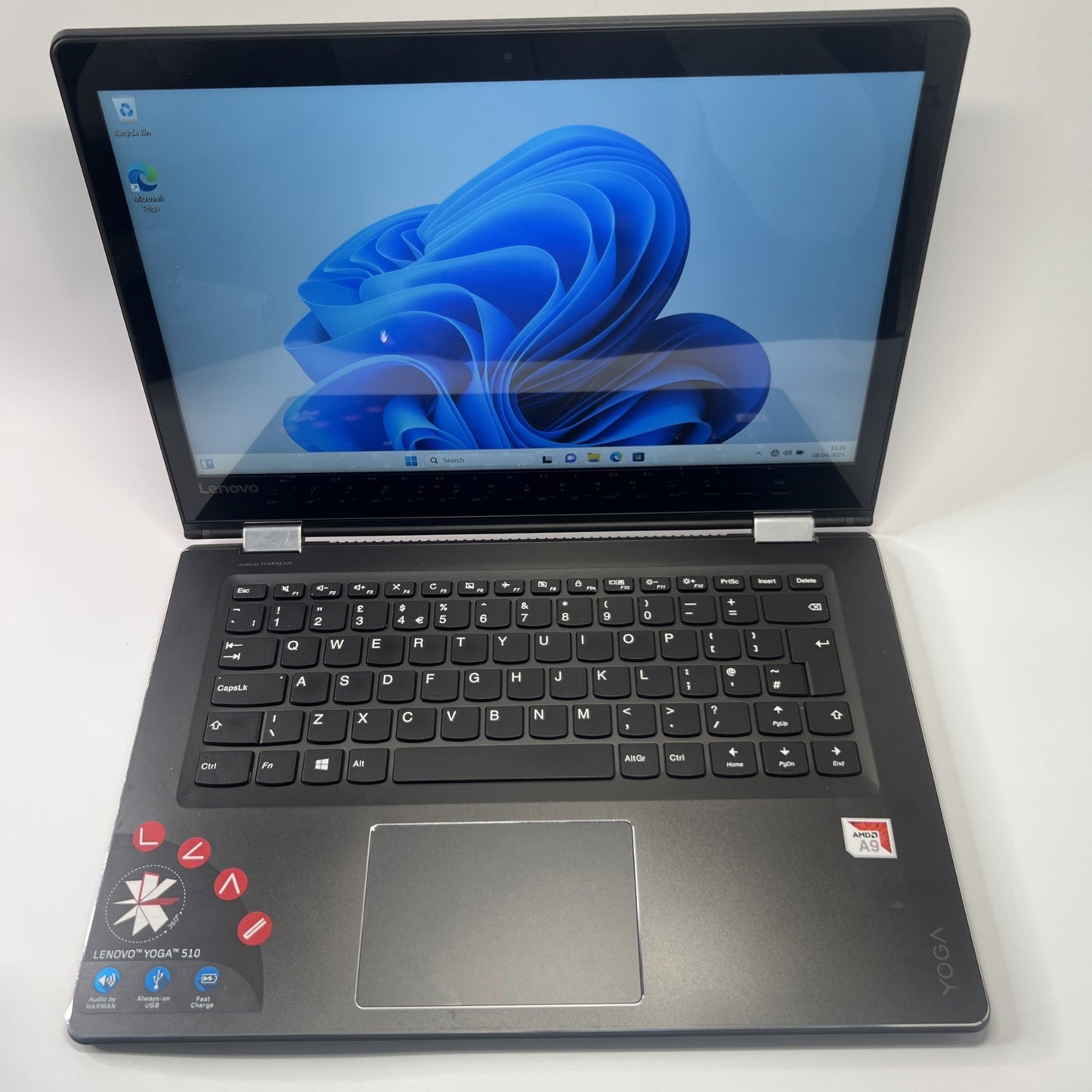 Lenovo Yoga 510-14AST AMD A9-9410 8GB RAM 1TB Touchscreen Laptop Windows 11
