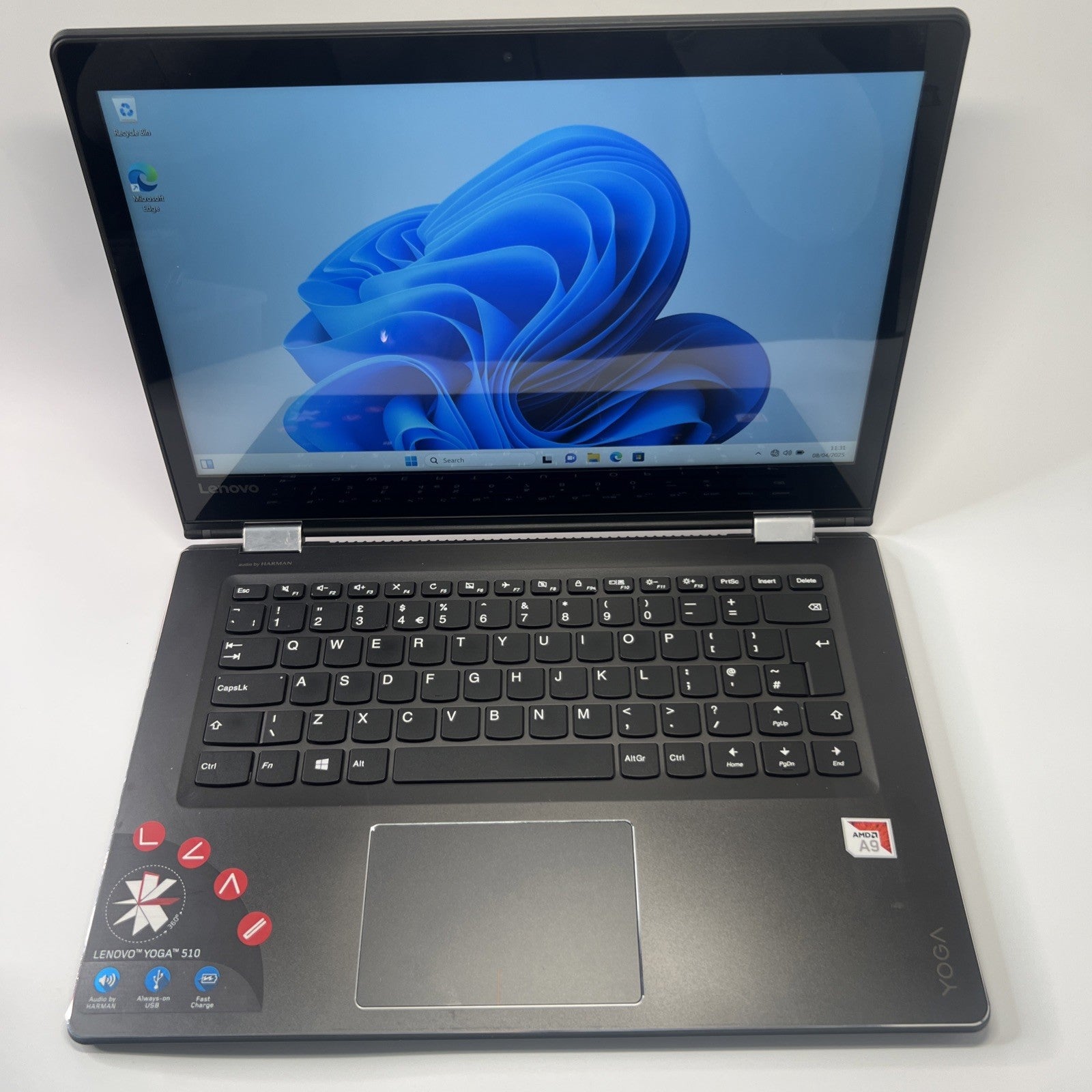 Lenovo Yoga 510-14AST AMD A9-9410 8GB RAM 1TB Touchscreen Laptop Windows 11