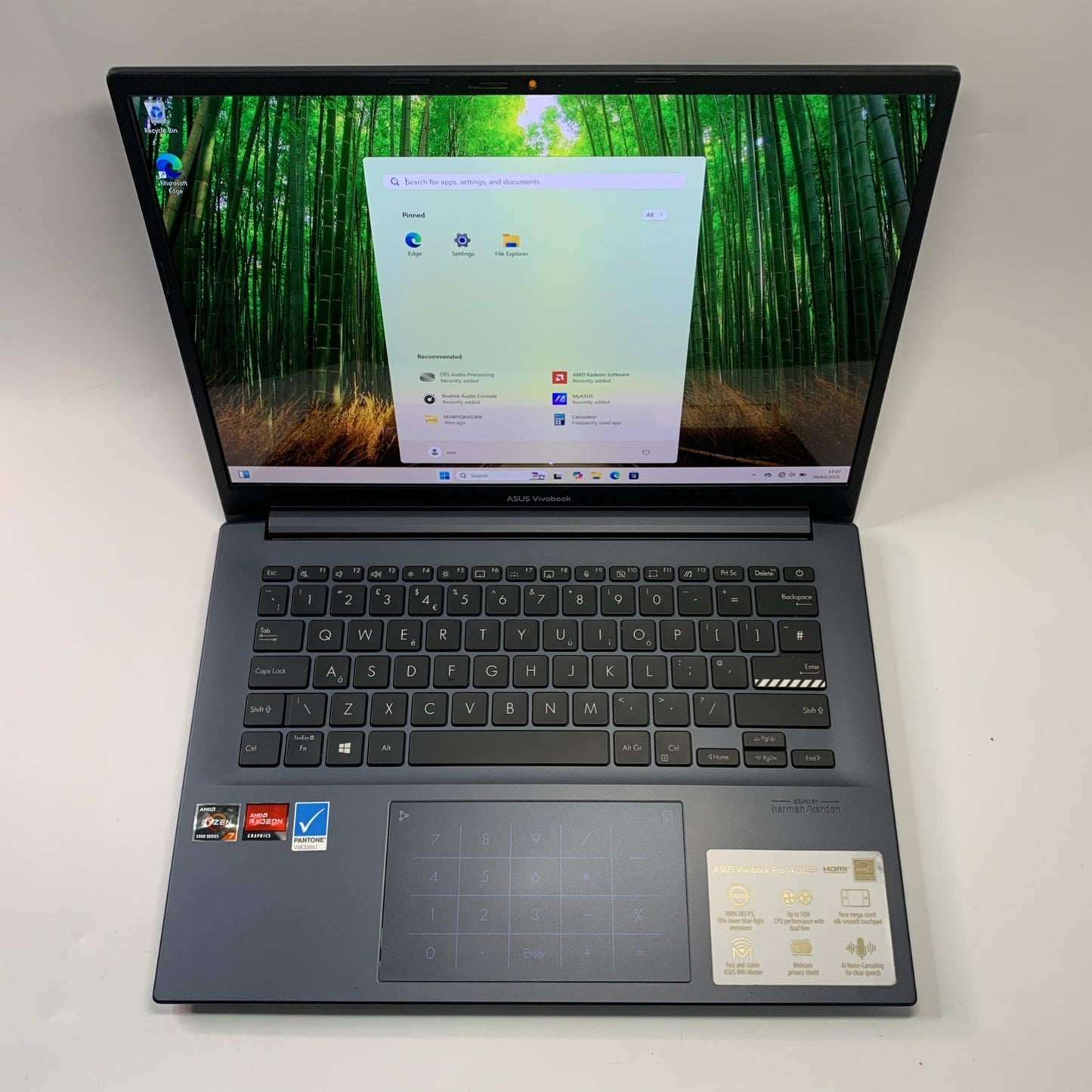 Asus Vivobook Pro 14 M3401Q OLED Ryzen 7-5800H 16GB 512GB SSD Windows 11 Laptop