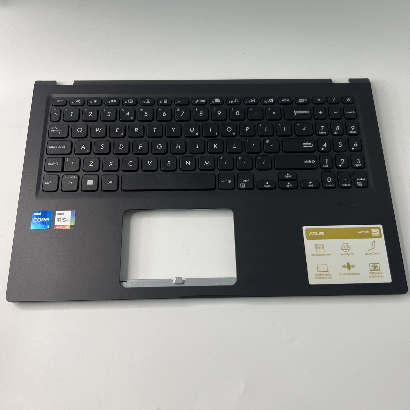ASUS VivoBook X1500E Palmrest Assembly  UK keyboard 13N1-CMA0601 BLACK