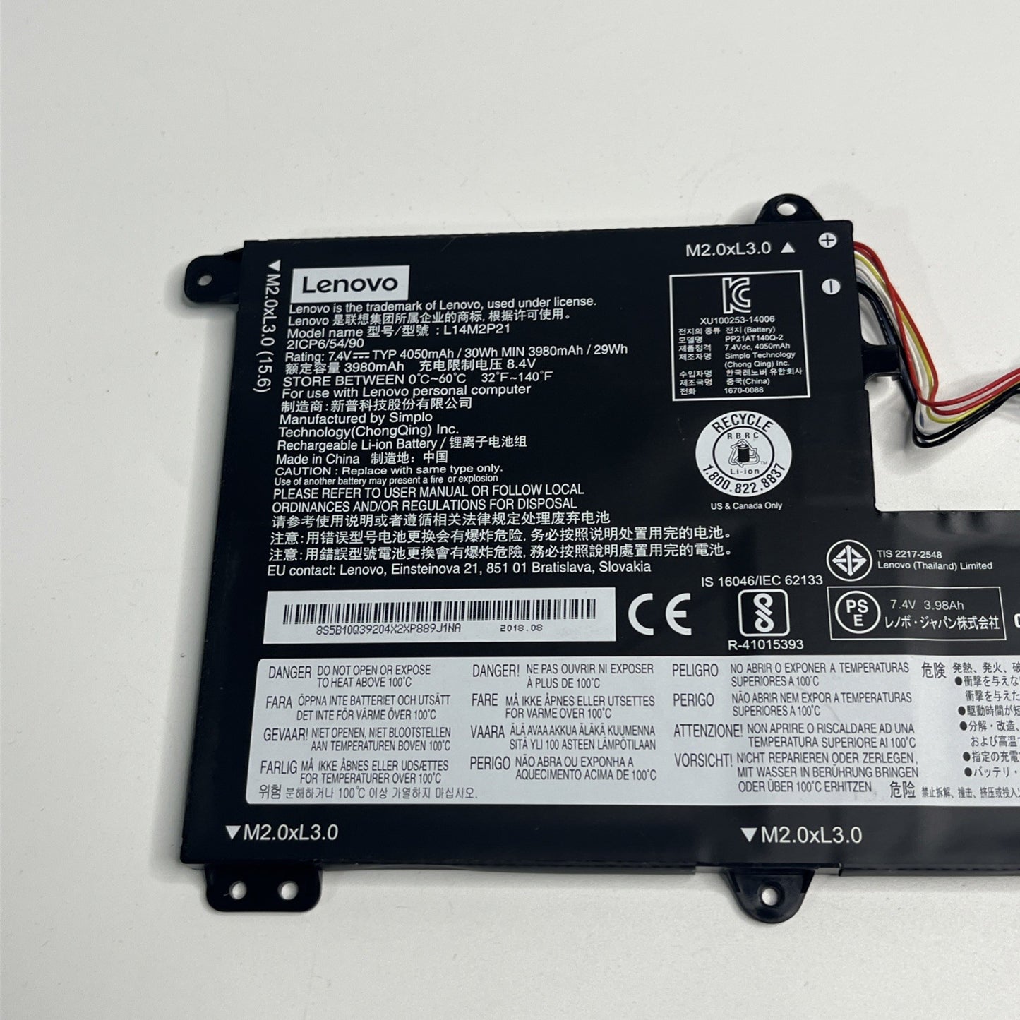 Genuine Lenovo Ideapad 330S-15AST, Ideapad 330S-15IKB Laptop Battery L14M2P21 |