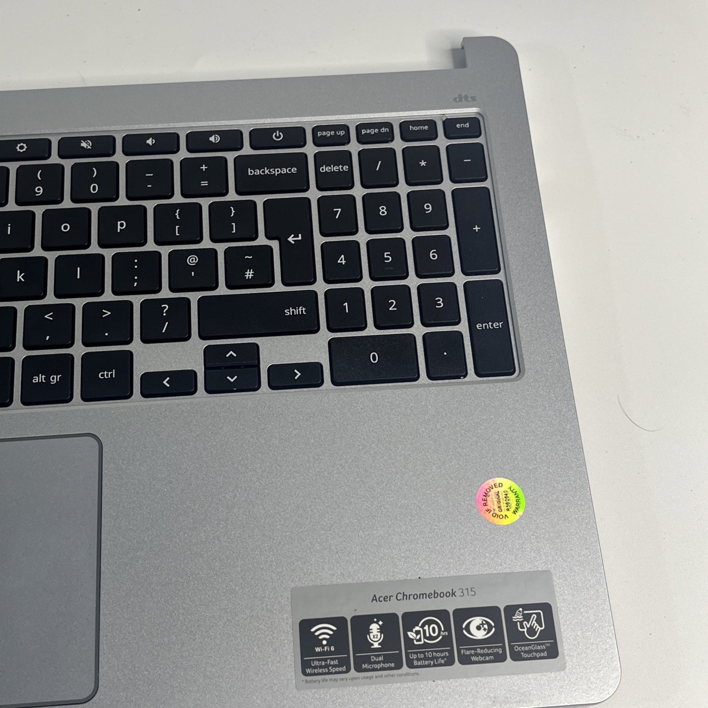 Genuine asus chromebook 315-4H palmster And Touchpad Sliver
