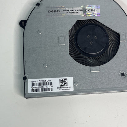 Genuine Black Hp 250 G8 Cpu Cooling Fan  Dc28000N6S0S