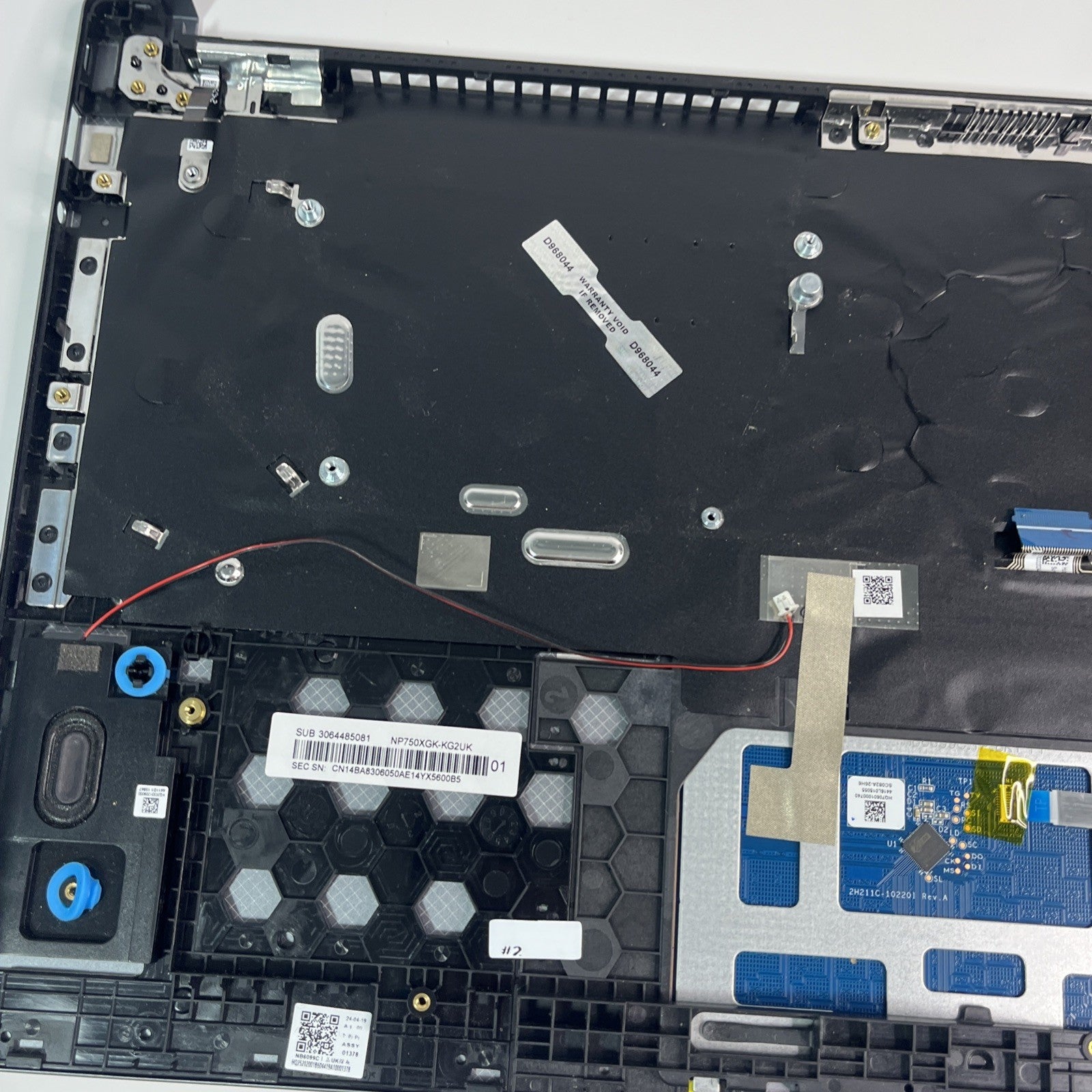 Genuine Blue Samsung Galaxy Book4 NP750XGK Palmrest And Keyboard & Speakers
