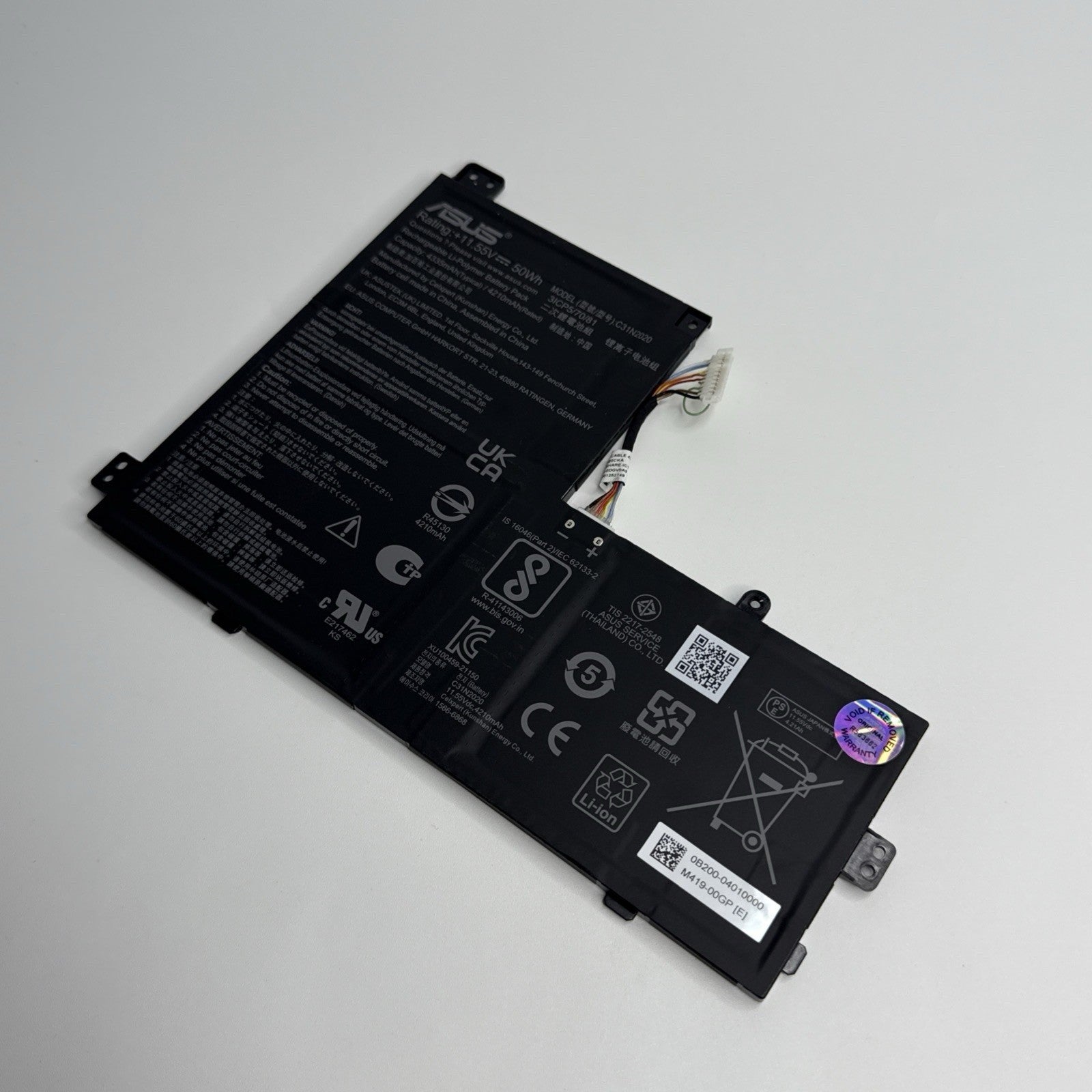 Genuine Asus Chromebook CX1400CK Battery C31N2020 0B200-04010000