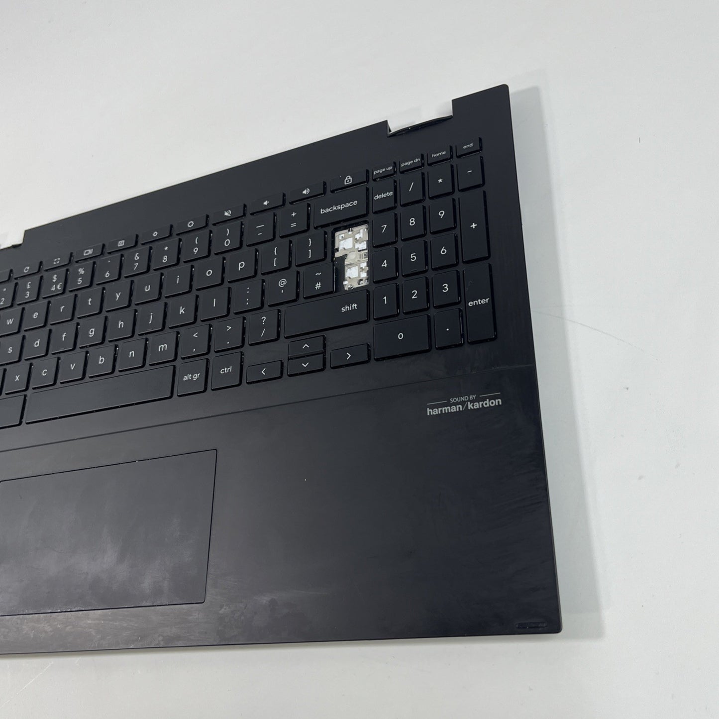 Asus Chromebook CX5500FE Palmrest Keyboard Top Case Touchpad BLACK.missing Key.