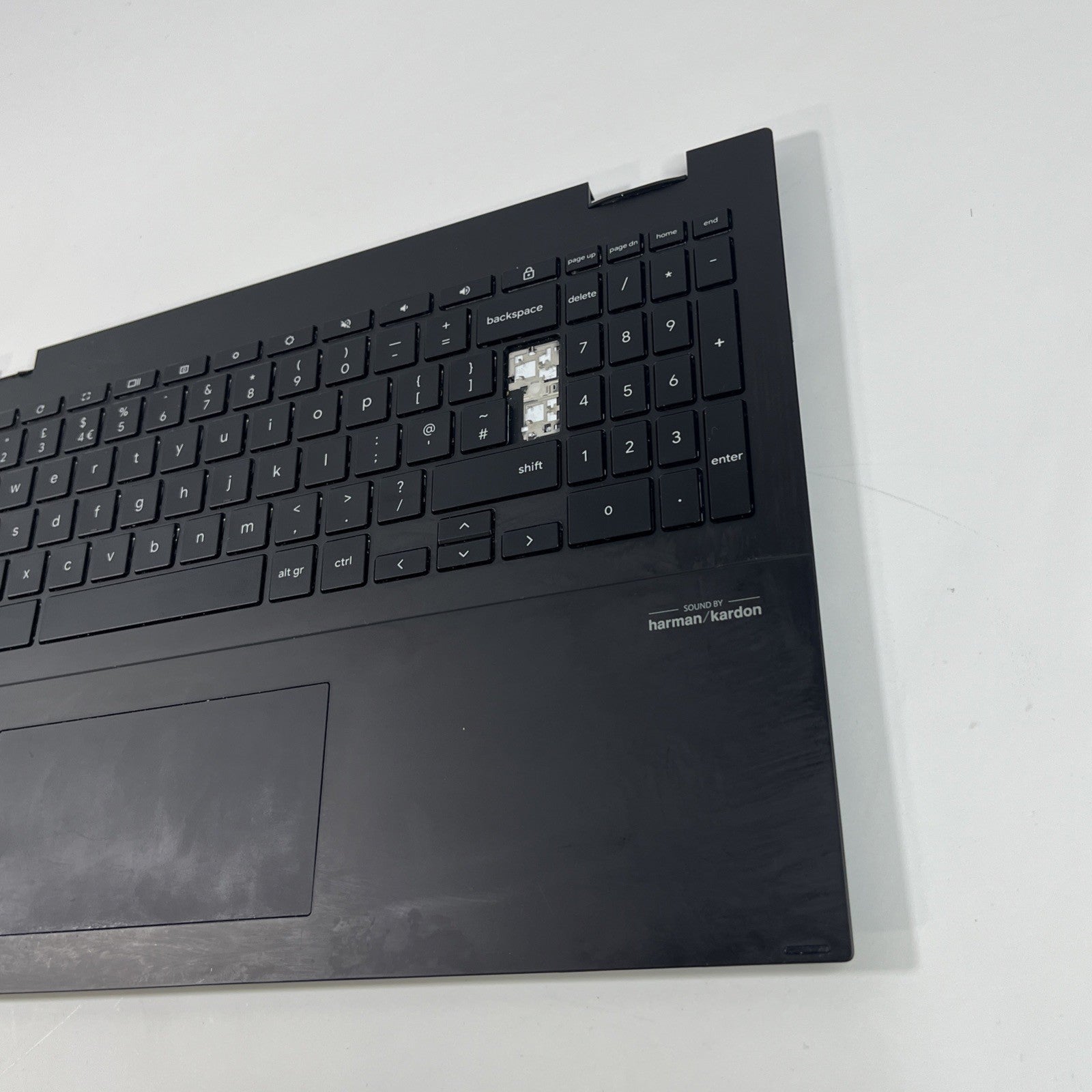 Asus Chromebook CX5500FE Palmrest Keyboard Top Case Touchpad BLACK.missing Key.