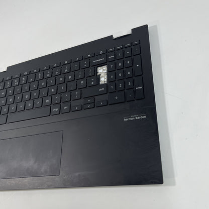 Asus Chromebook CX5500FE Palmrest Keyboard Top Case Touchpad BLACK.missing Key.