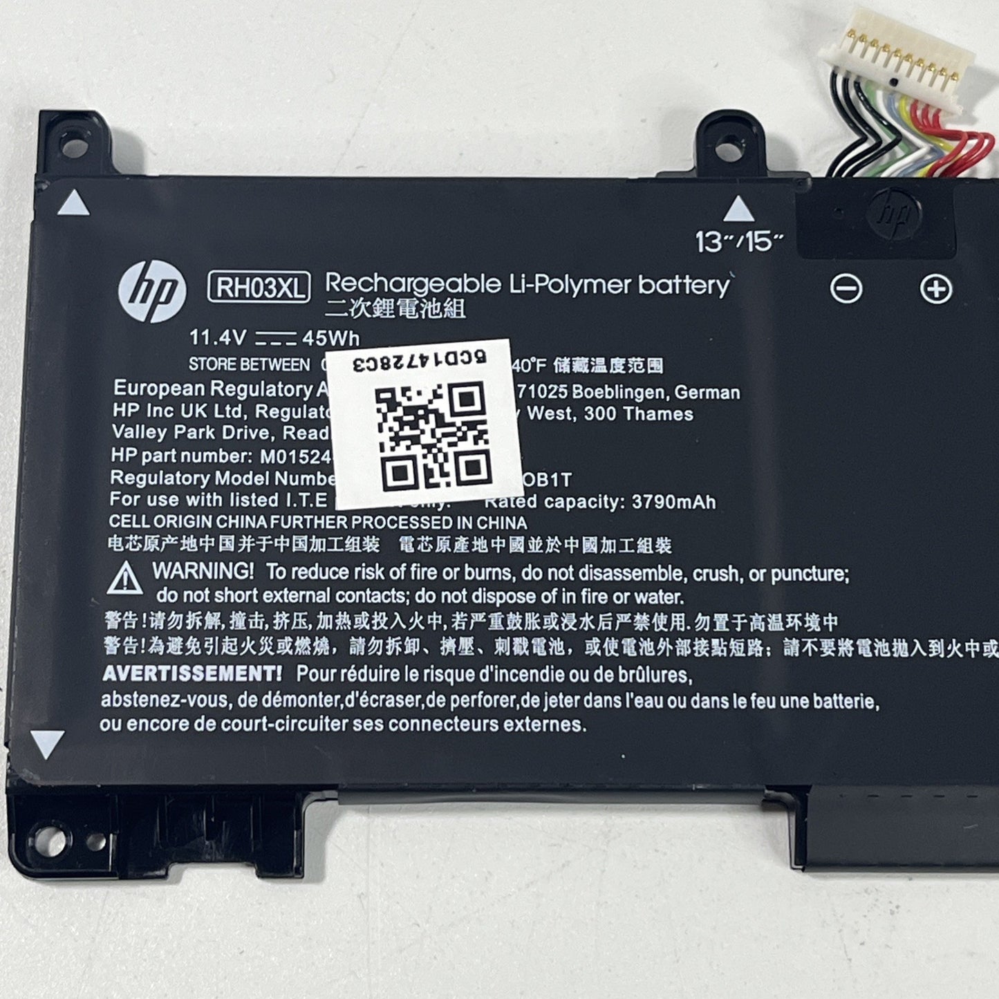 Genuine battery for HP ProBook 440 G8 Series RH03XL. Good Health