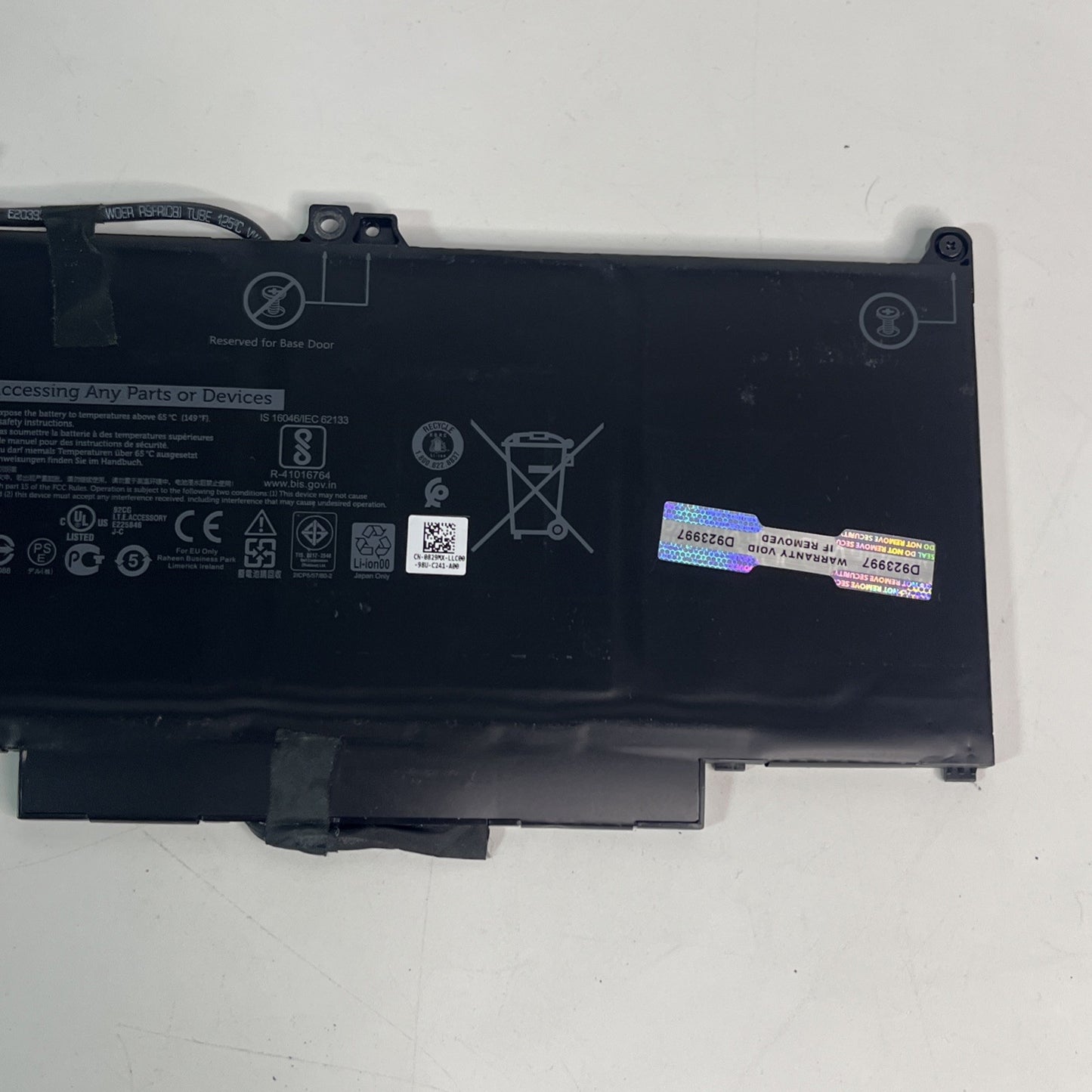 Genuine Black Dell Latitude 7400 Battery Excellent Condition MXV9V