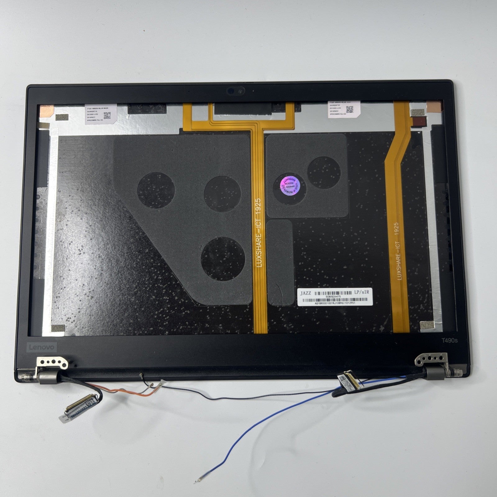 Lenovo ThinkPad T490S T14S LCD Rear Top Lid Back Cover & Screen Bezel