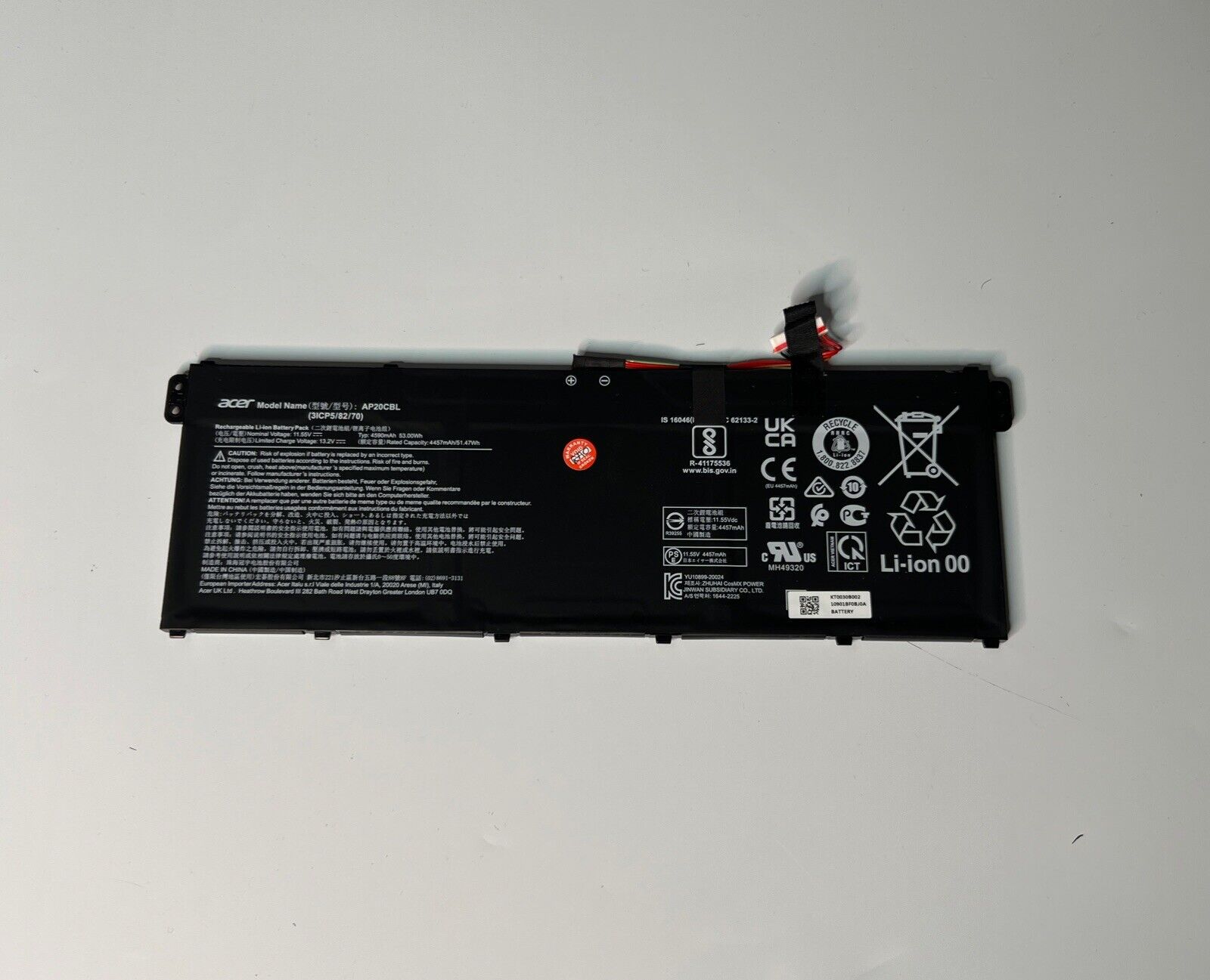 AP20CBL Battery for Acer Swift SF314 SF314-43-R2R4 R5-5500U Aspire 5 A515-45