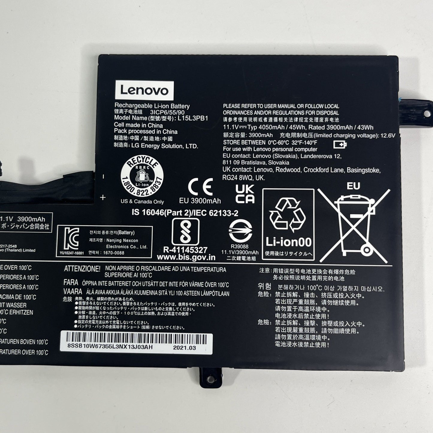 Genuine Lenovo IdeaPad FLEX 3 11M735 Laptop Battery L15L3PB1