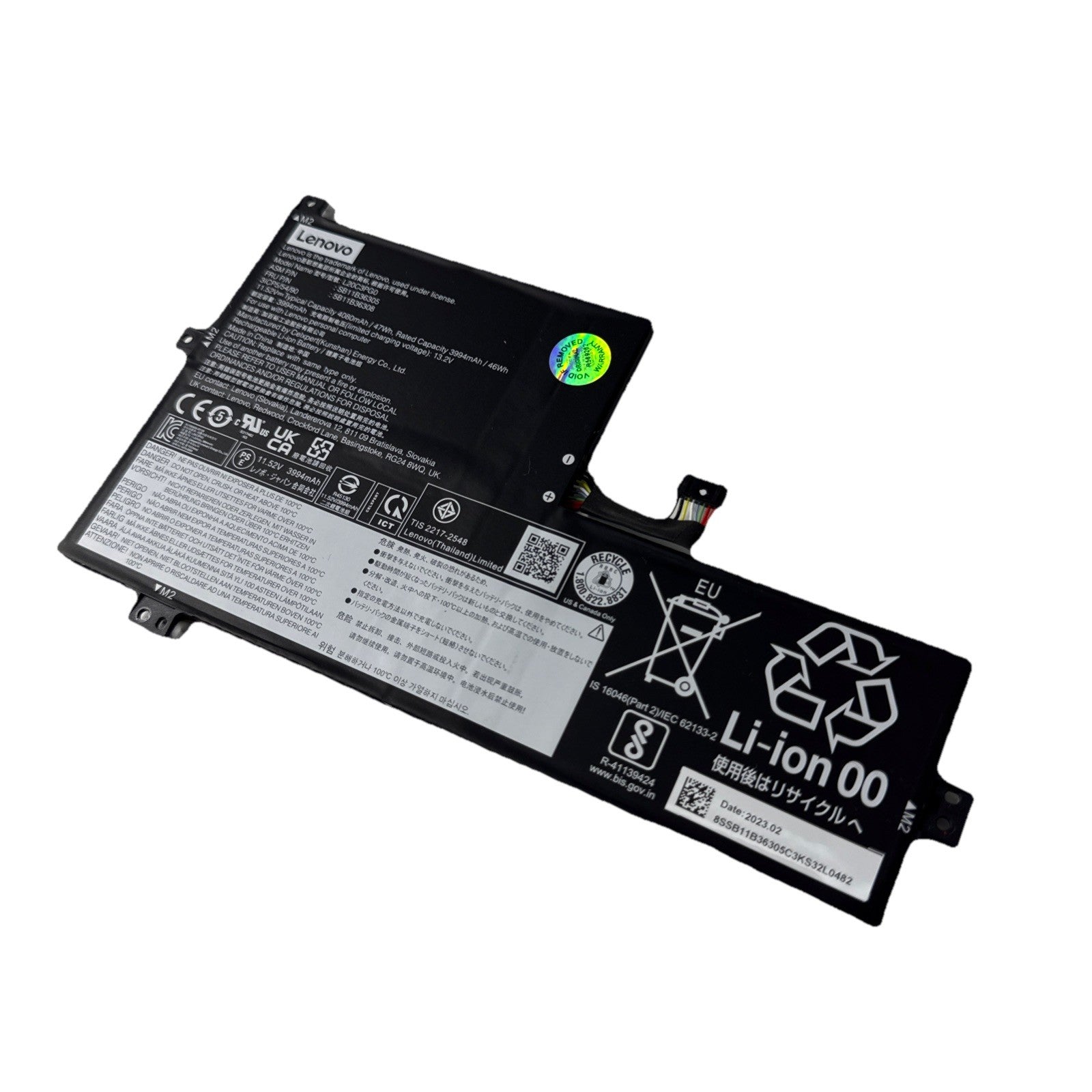 Genuine Battery L20C3PG0 For Lenovo ideapad Chrome 3-15IJL6 5B11B36308