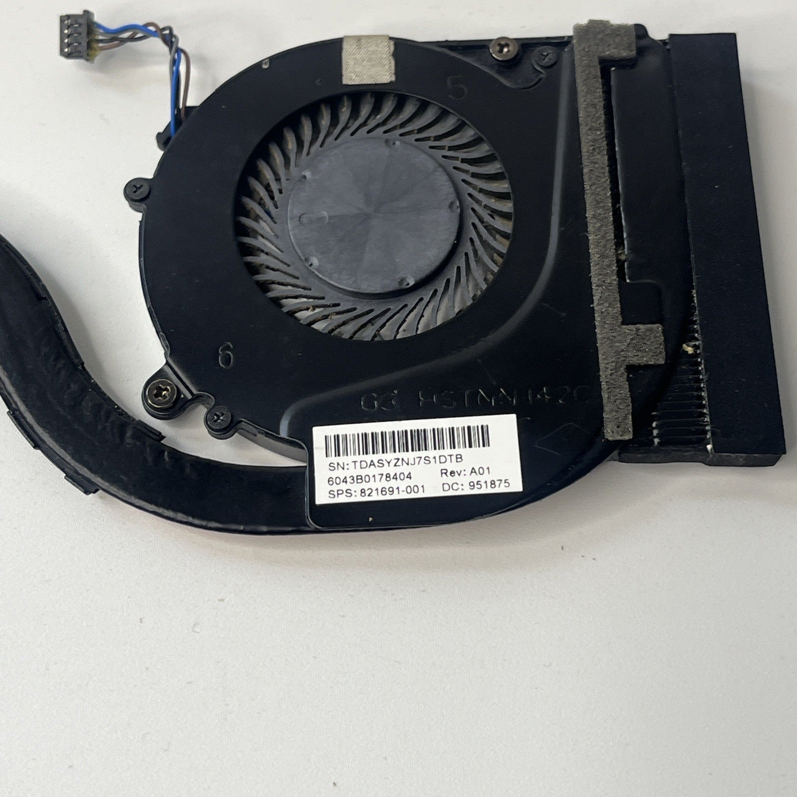 HP EliteBook 820 G3 / G4 CPU Cooling Fan & Heatsink 6043B0178401