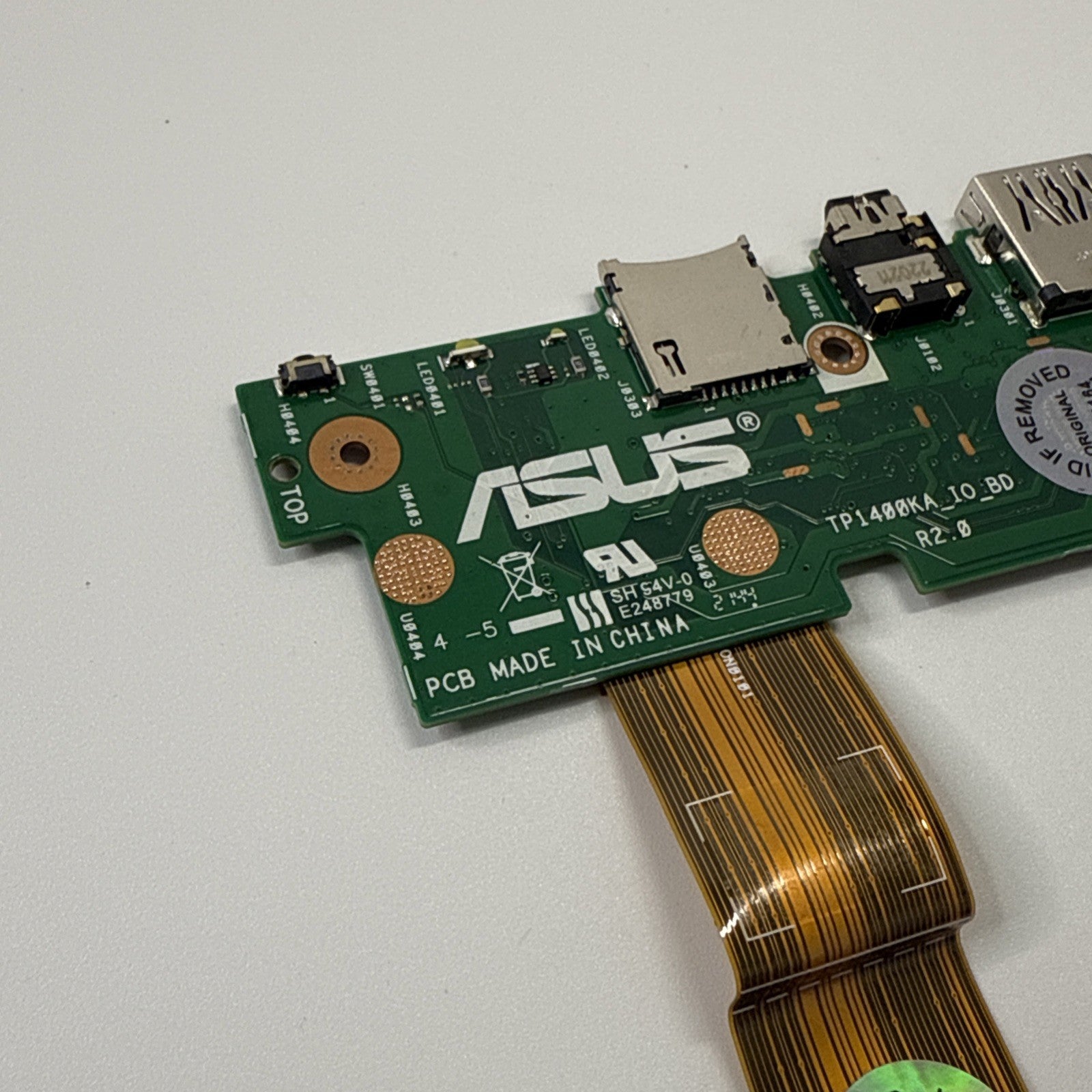 Asus Vivobook Go 14 TP1400K USB Audio Port  I/O Board E248779 + Connector