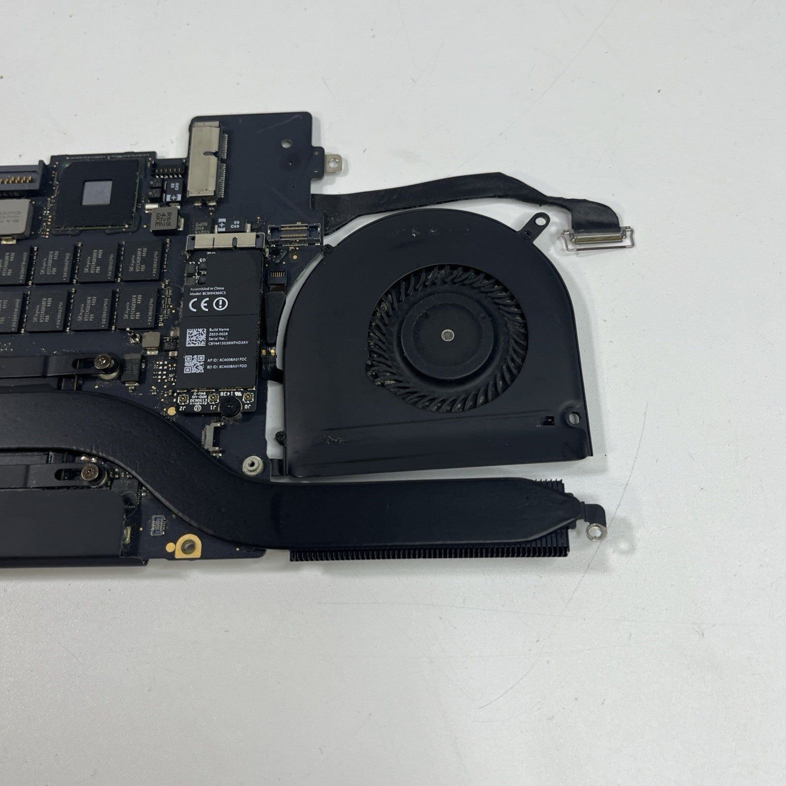 MacBook Pro A1398 Mid 2014 Logic Board,fan& heatsink  2.8GHz Core i7 16GB