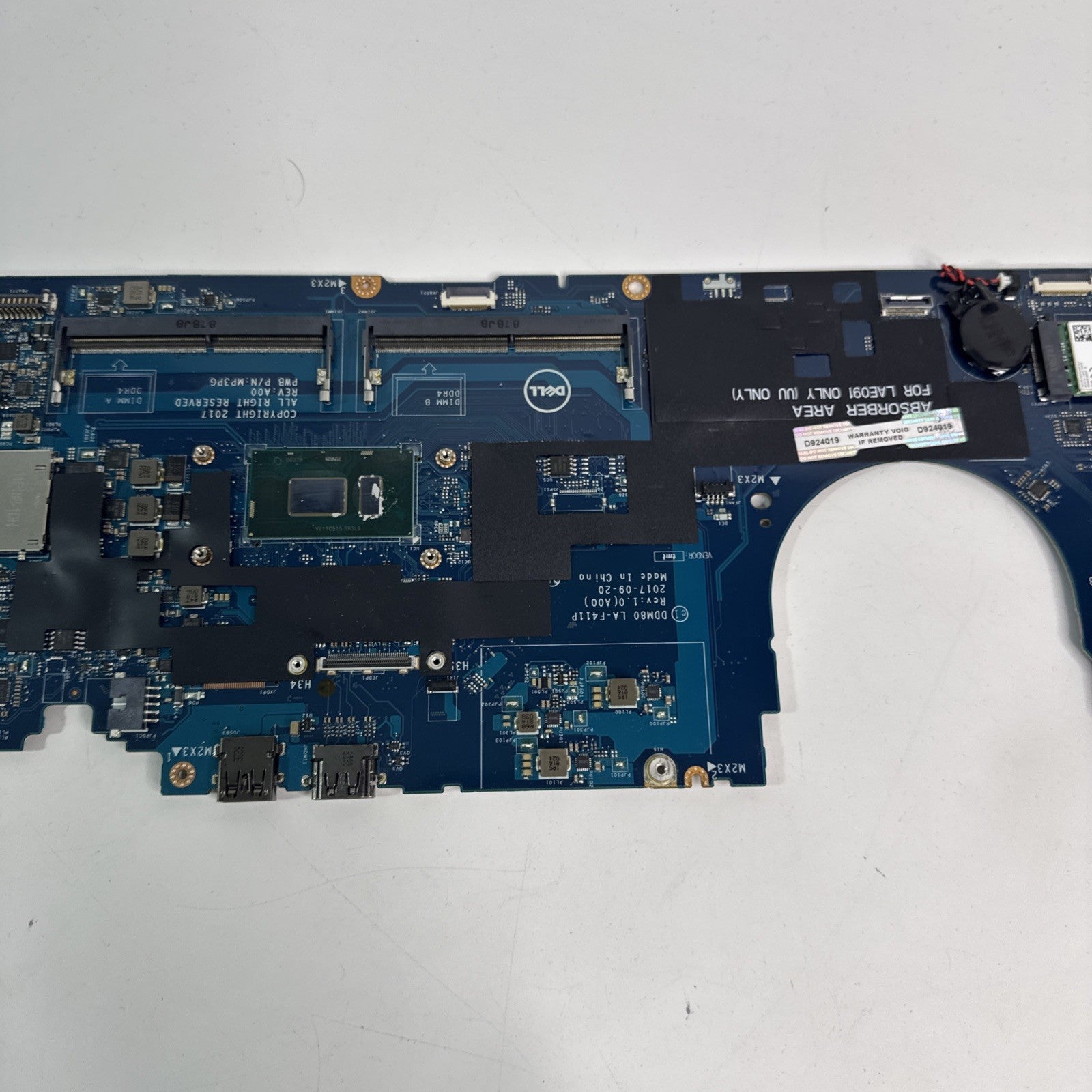 Genuine Dell Latitude 5590 Motherboard i5 8th Gen P/N: 0F58TV (FAULTY)