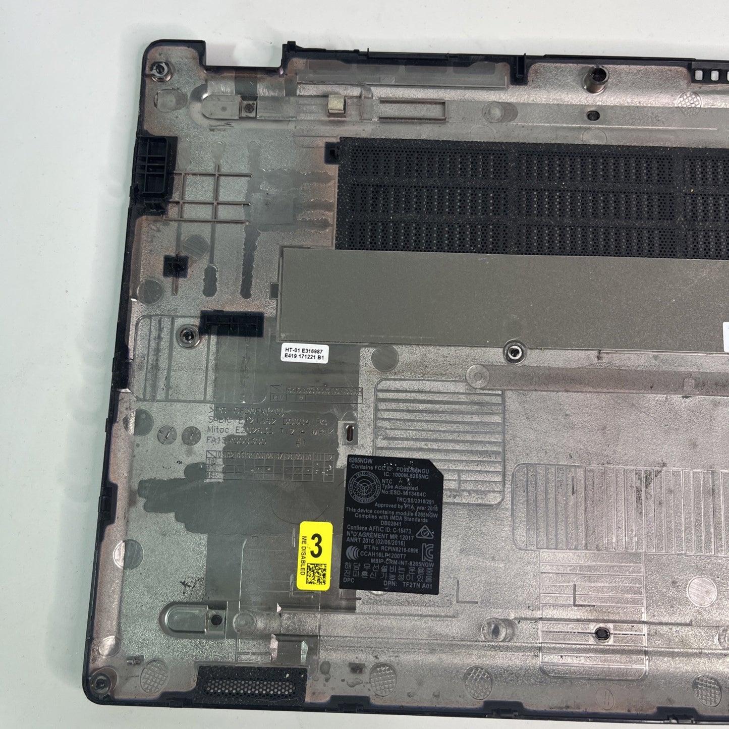 Genuine Black Dell Latitude 5280 Bottom-base Cover   CN-0jf8w7