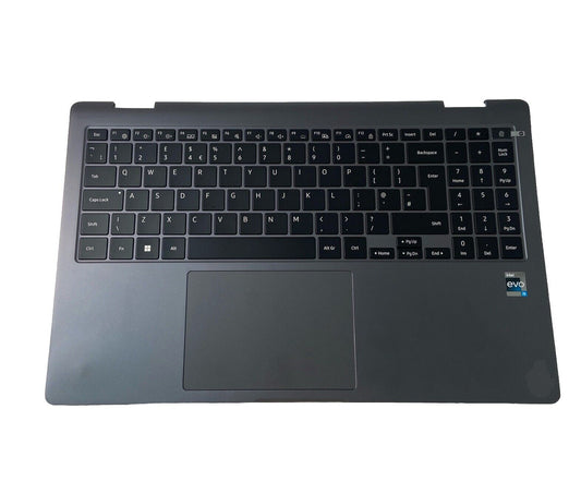 Samsung Galaxy Book3 360 NP750QFG Complete Palmrest UK Keyboard BA98-03677A