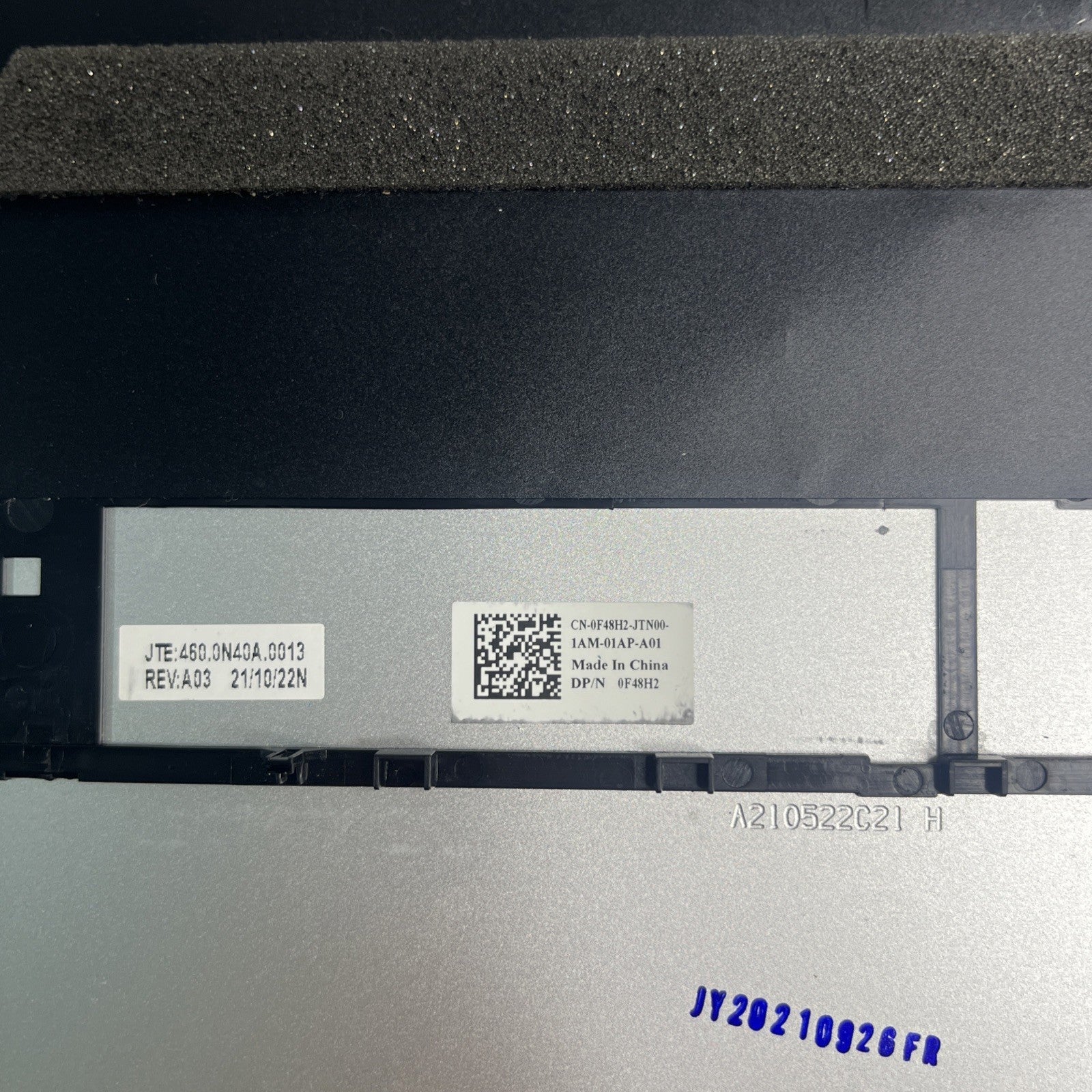Genuine Dell Inspiron 15 7510 Bottom Cover Silver CN-0F48H2-JTN00