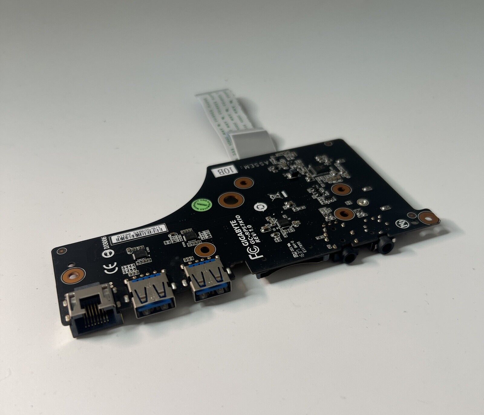 Gigabyte p57x v6 USB Audio LAN SD Card Reader Board with Cable GC-RP57XIO