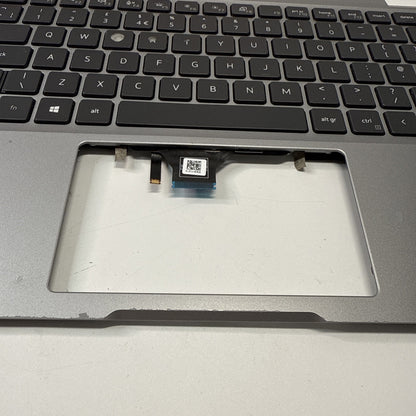 Genuine Dell Latitude 5320 Palmrest & UK Keyboard Silver 0VJ41Y (Paint Chipping)