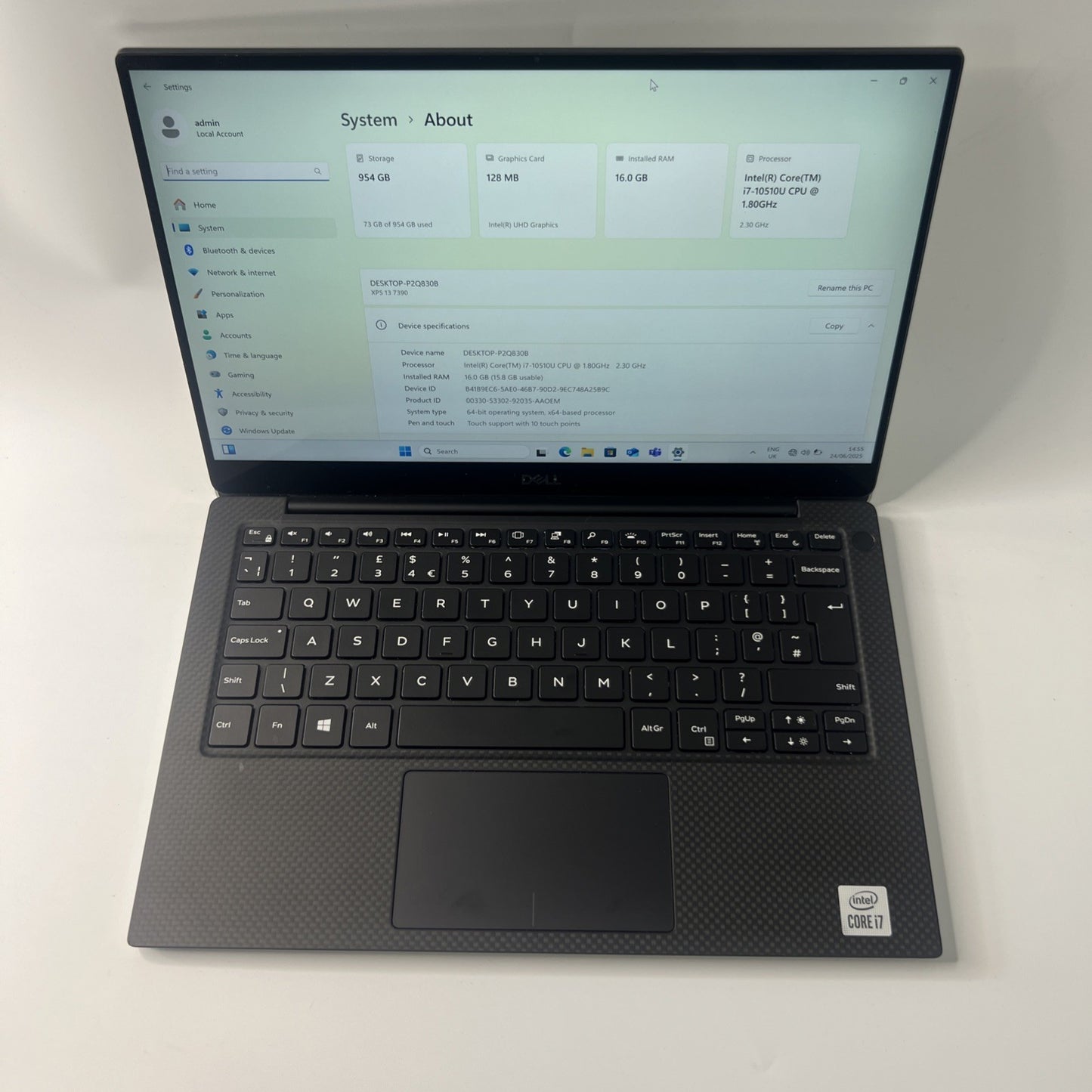 Dell XPS 13 7390  Touchscreen Laptop Core i7-10510U 16GB RAM 1TB SSD Windows 11