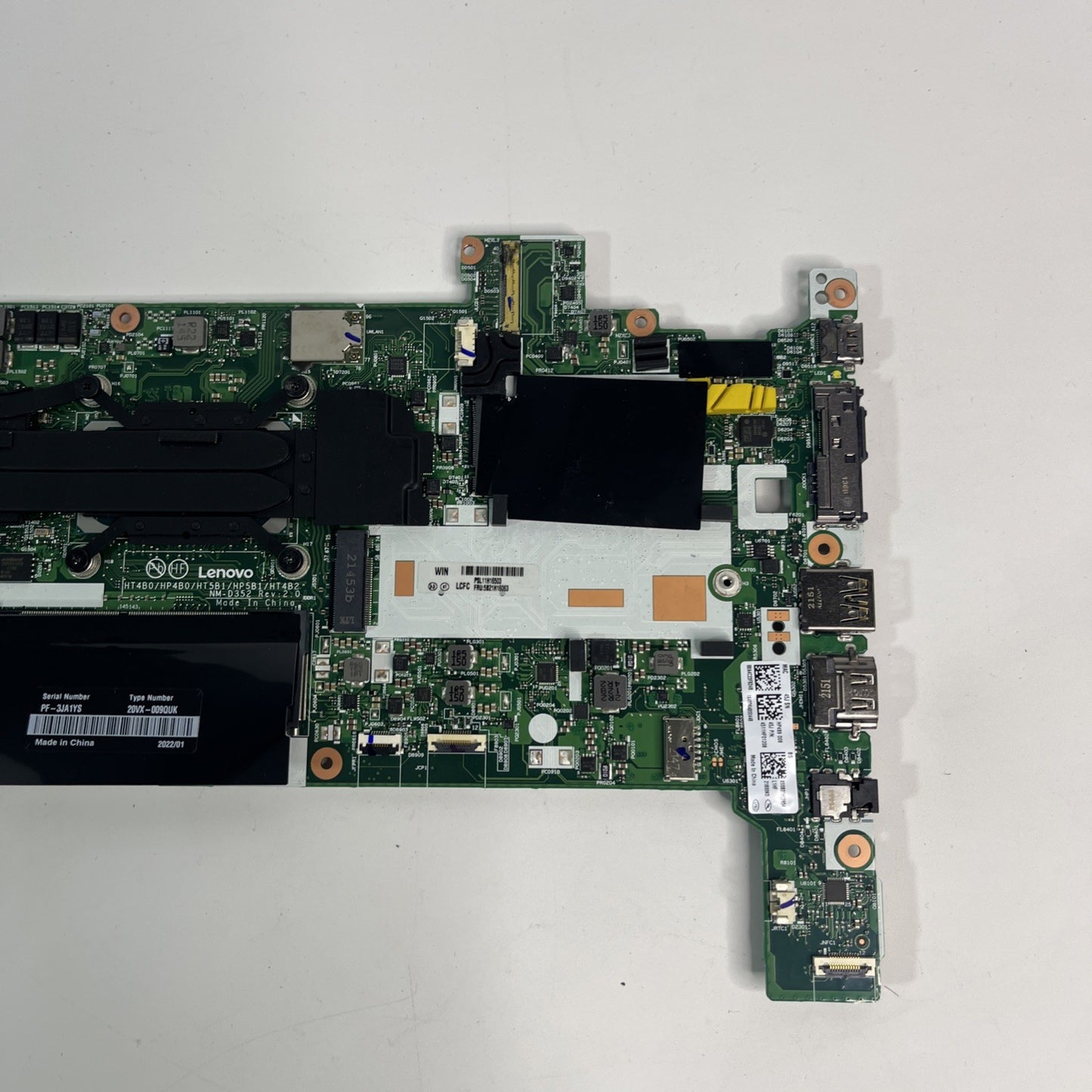 Genuine Lenovo ThinkPad P14s Gen 2 Motherboard, Fan & Heatsink  i7-1185G7. Dead