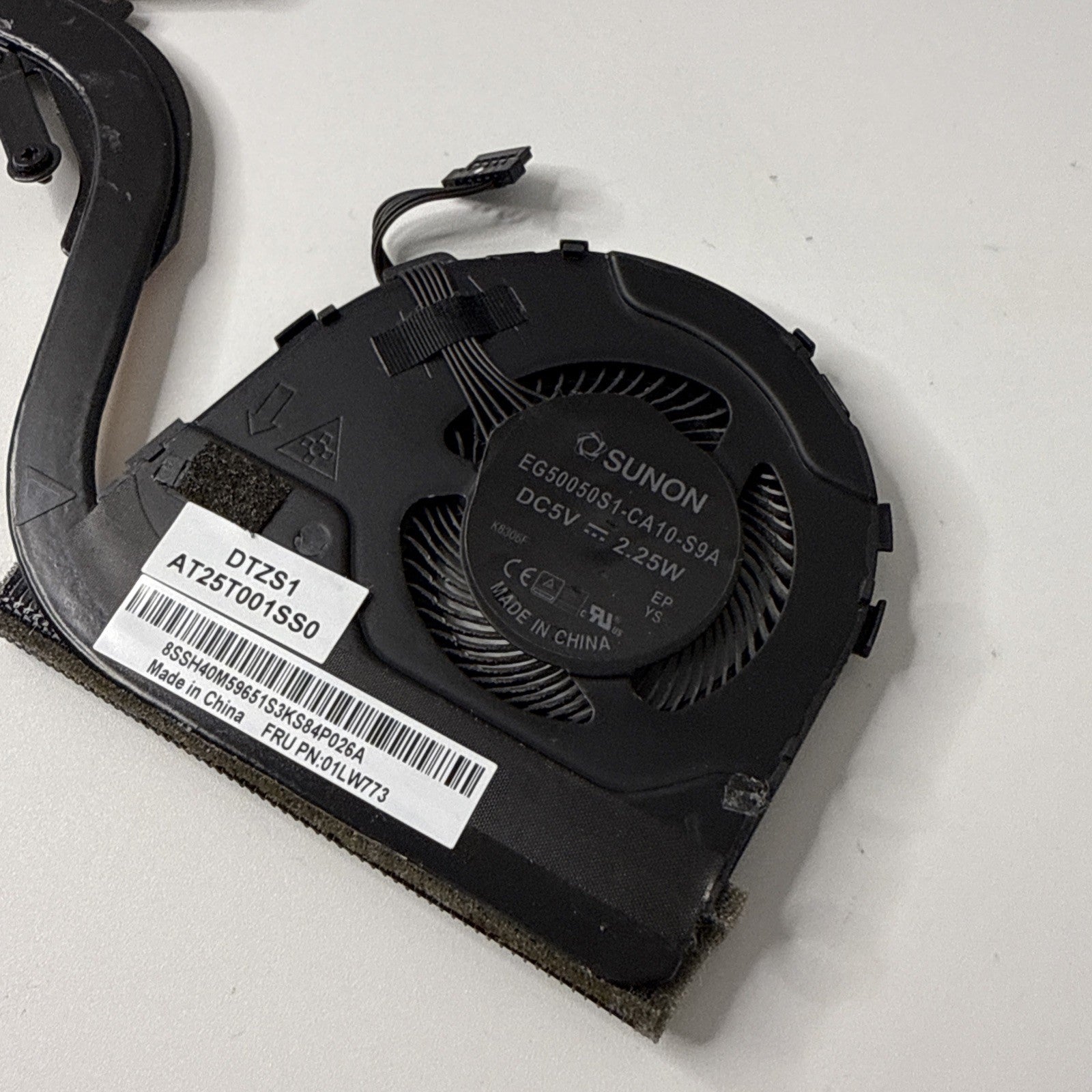 Genuine Lenovo Thinkpad Yoga 370 Heatsink and Fan 01LW773