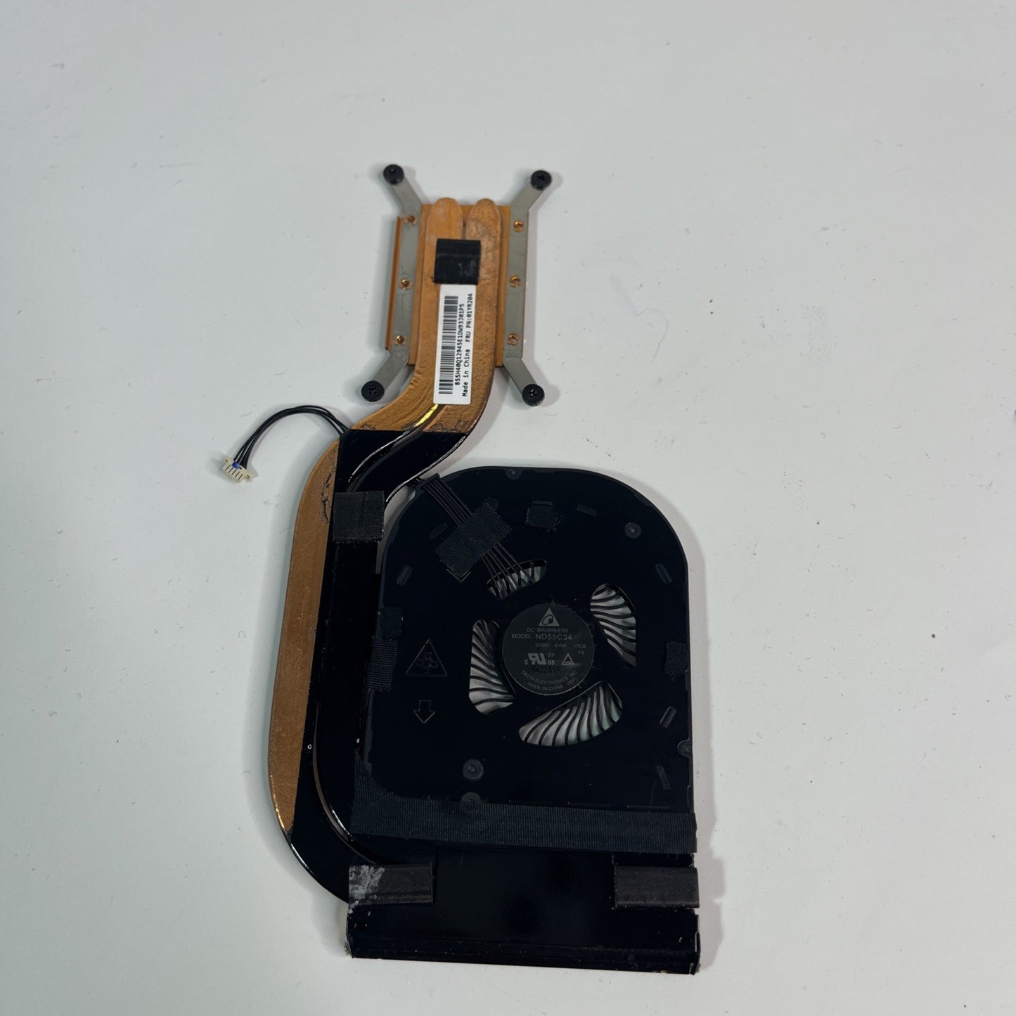 Genuine black ck Lenovo ThinkPad X1 Carbon 6th Gen Cpu Fan & Heatsink At16R001N